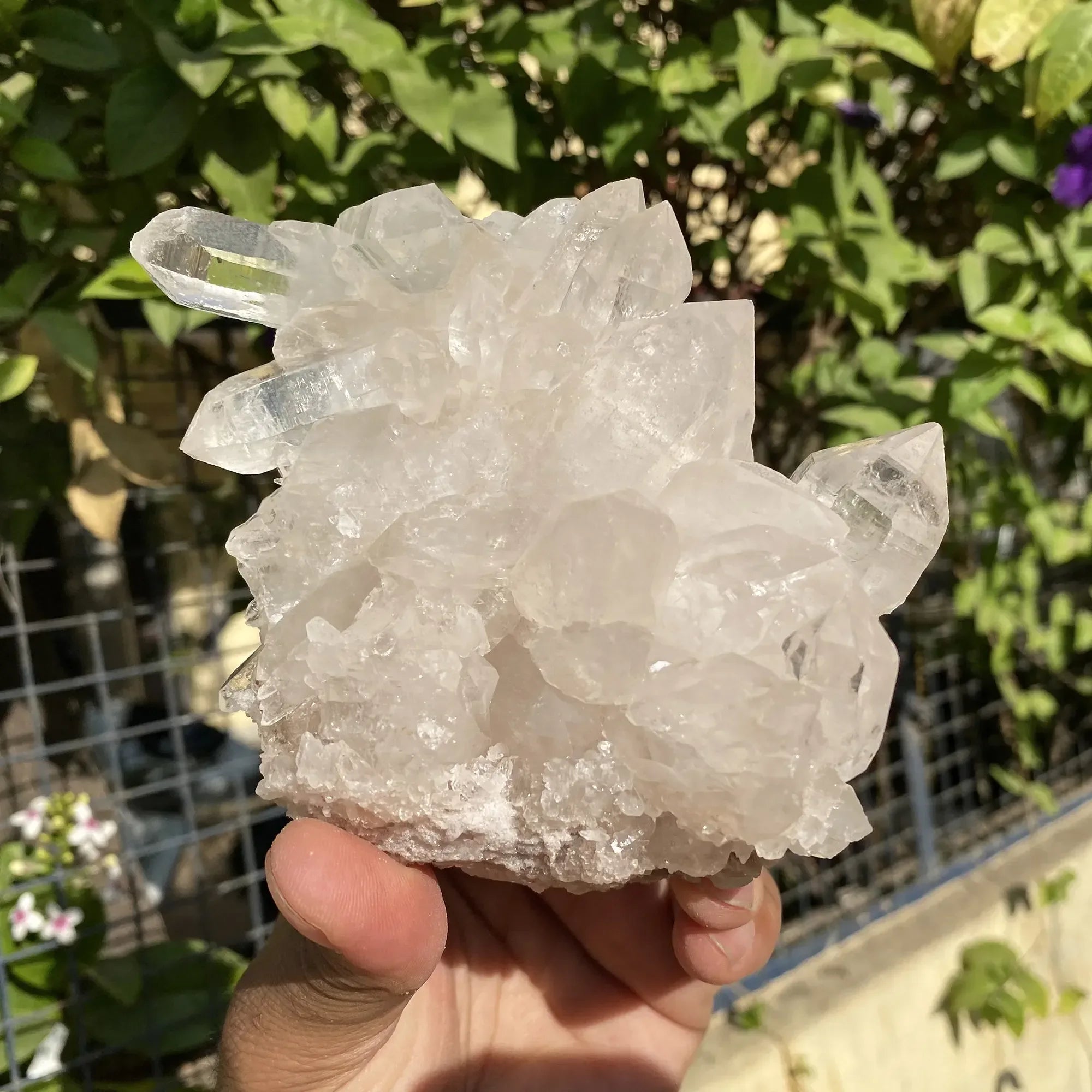 Natural Himalayan White Quartz Cluster 690g Himalayan Quartz