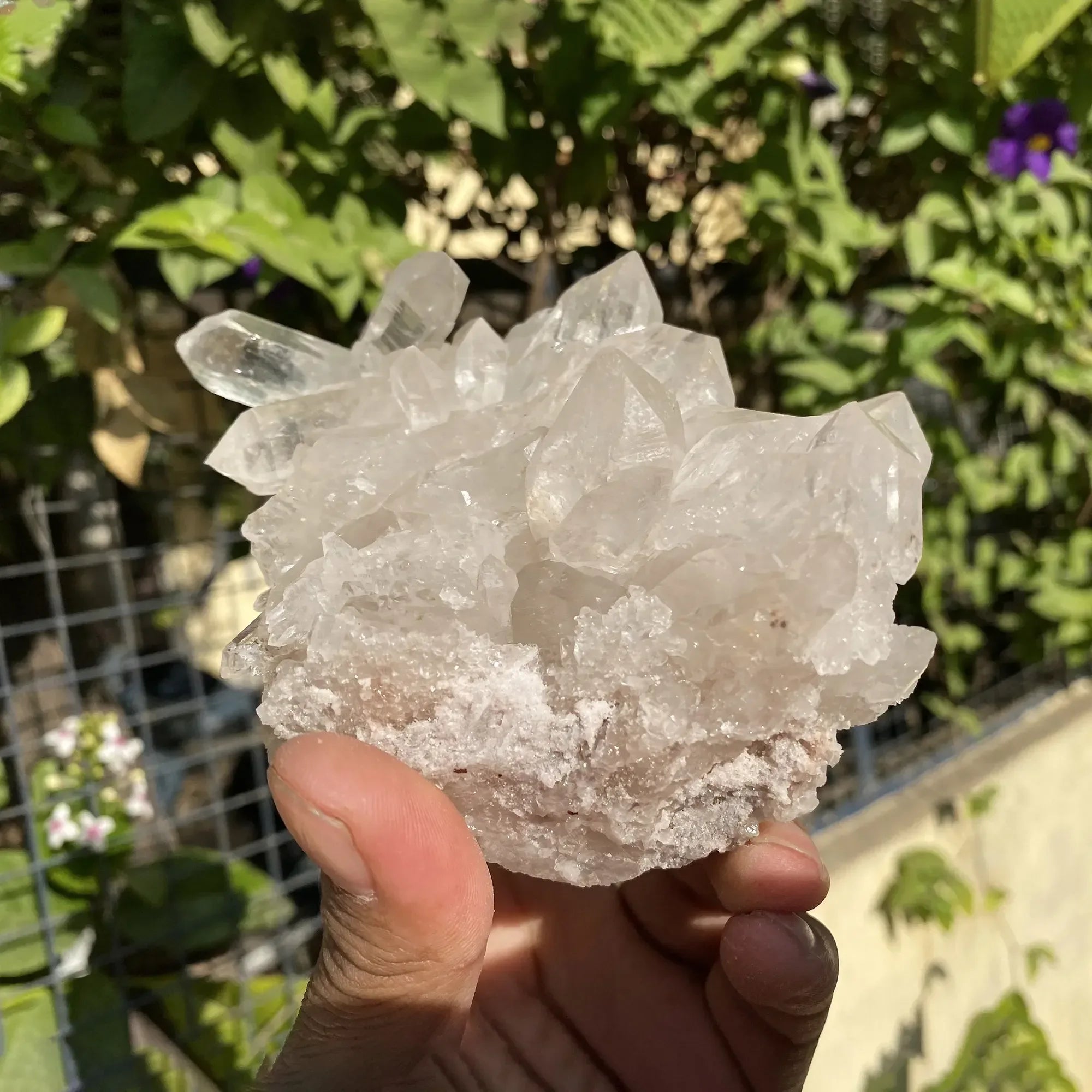 Natural Himalayan White Quartz Cluster 690g Himalayan Quartz