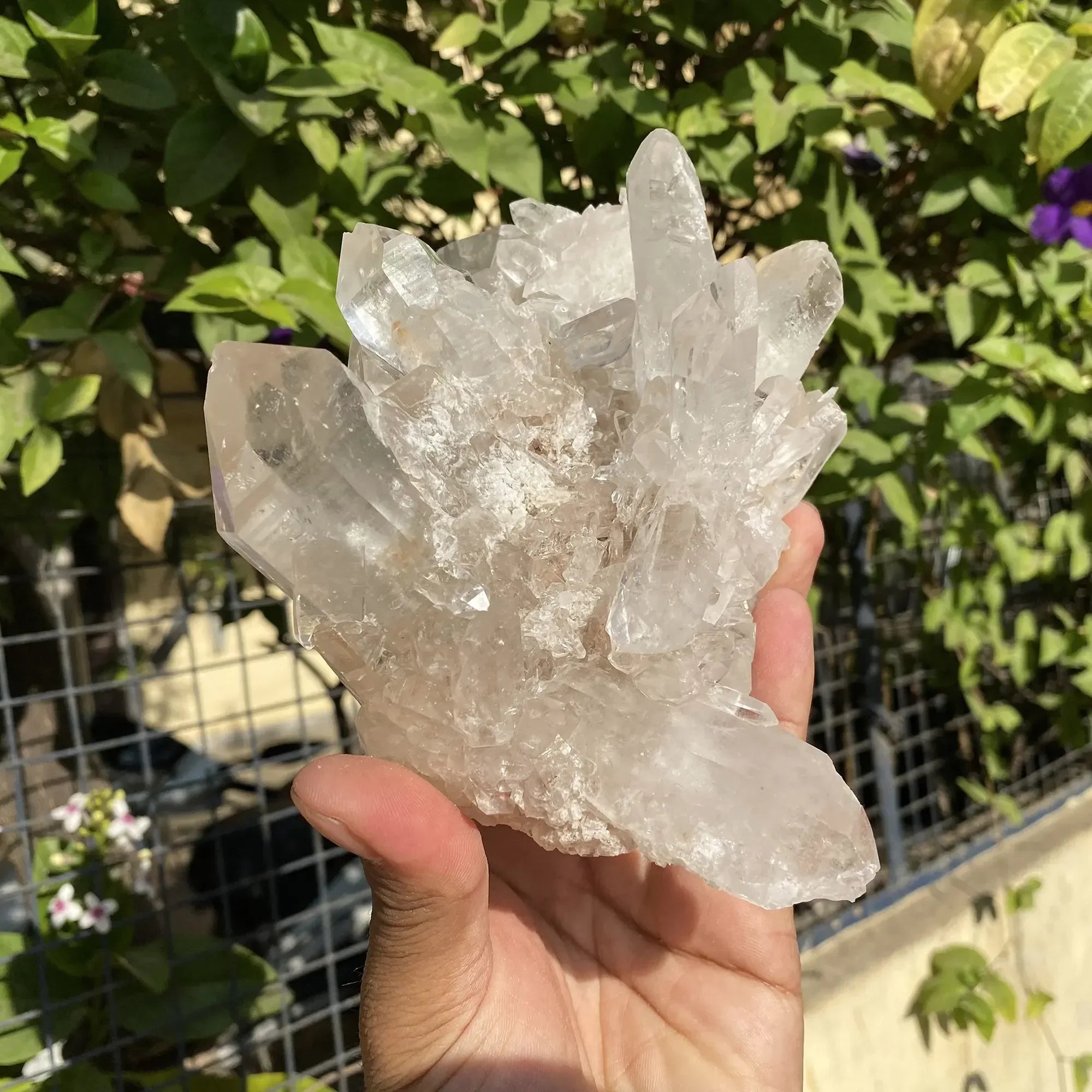 Natural Himalayan White Quartz Cluster 1065g Himalayan Quartz