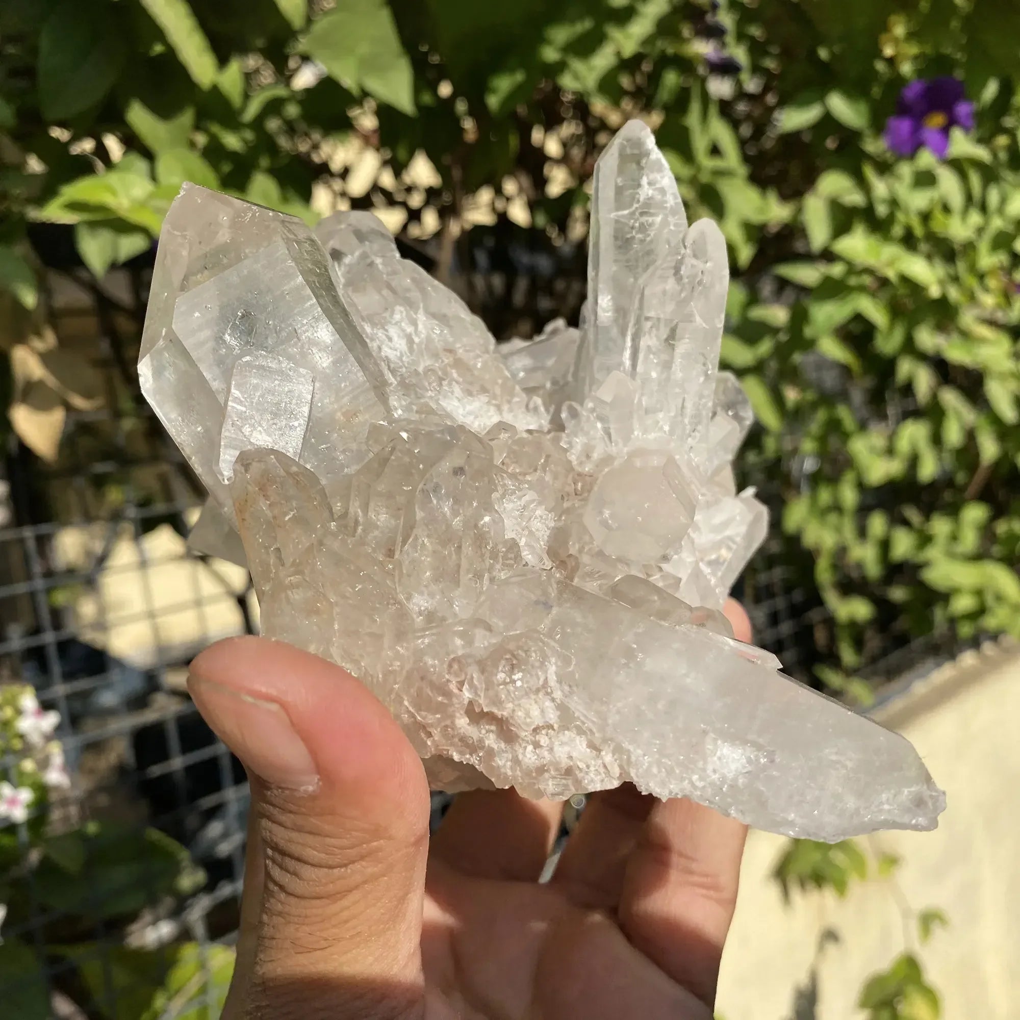 Natural Himalayan White Quartz Cluster 1065g Himalayan Quartz