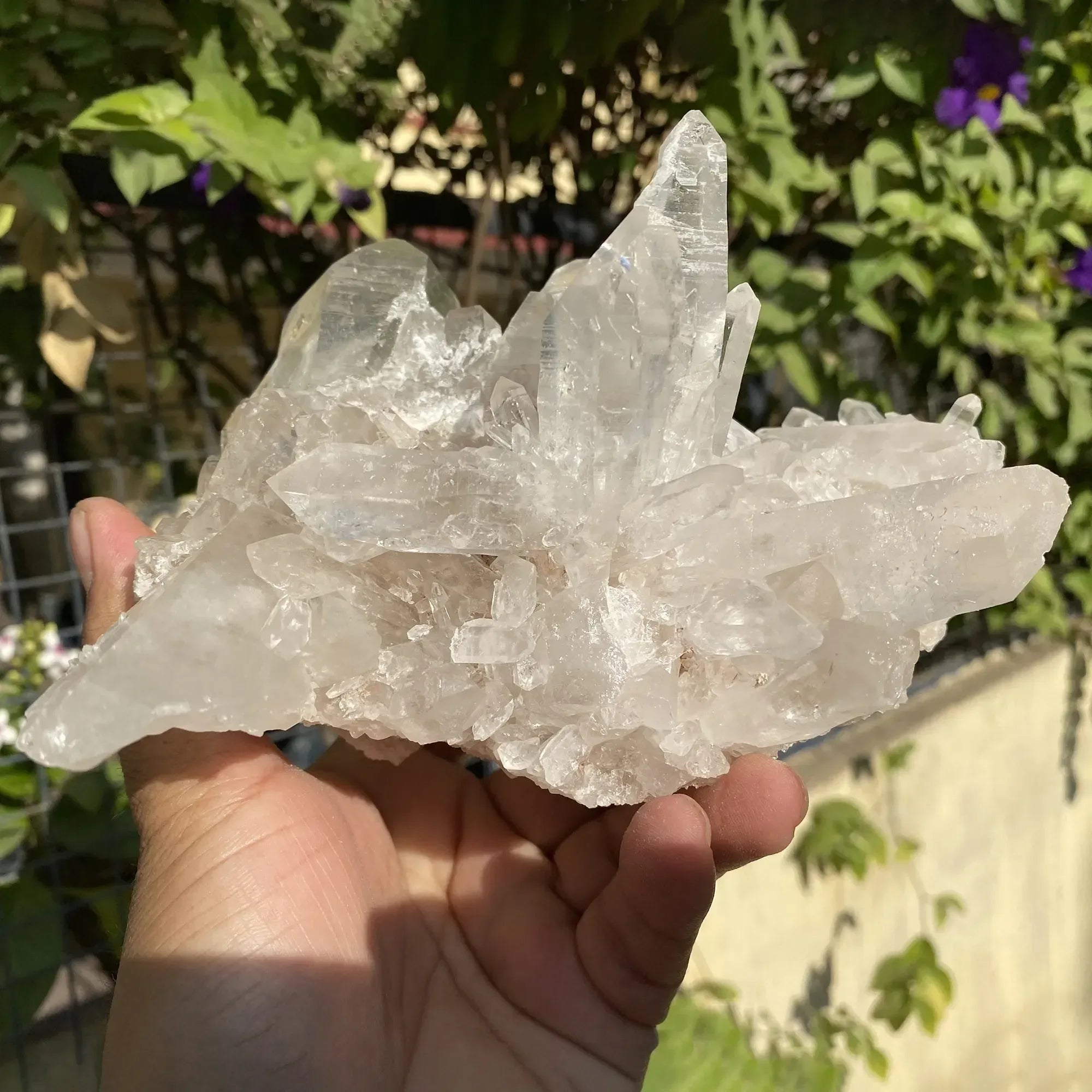 Natural Himalayan White Quartz Cluster 1065g Himalayan Quartz