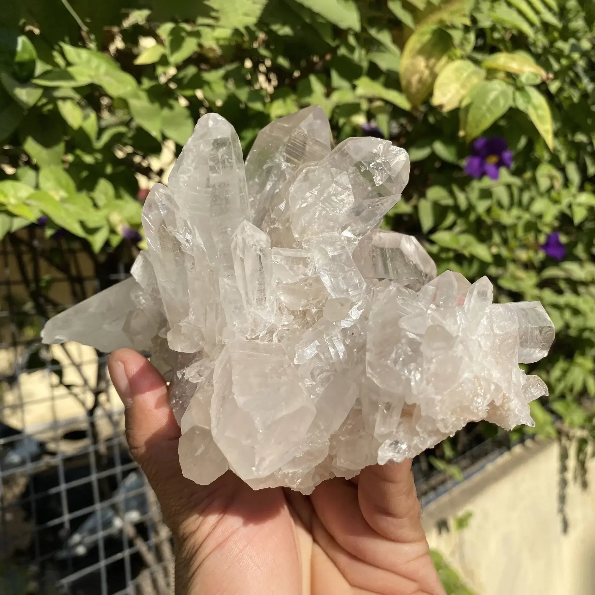 Natural Himalayan White Quartz Cluster 1065g Himalayan Quartz