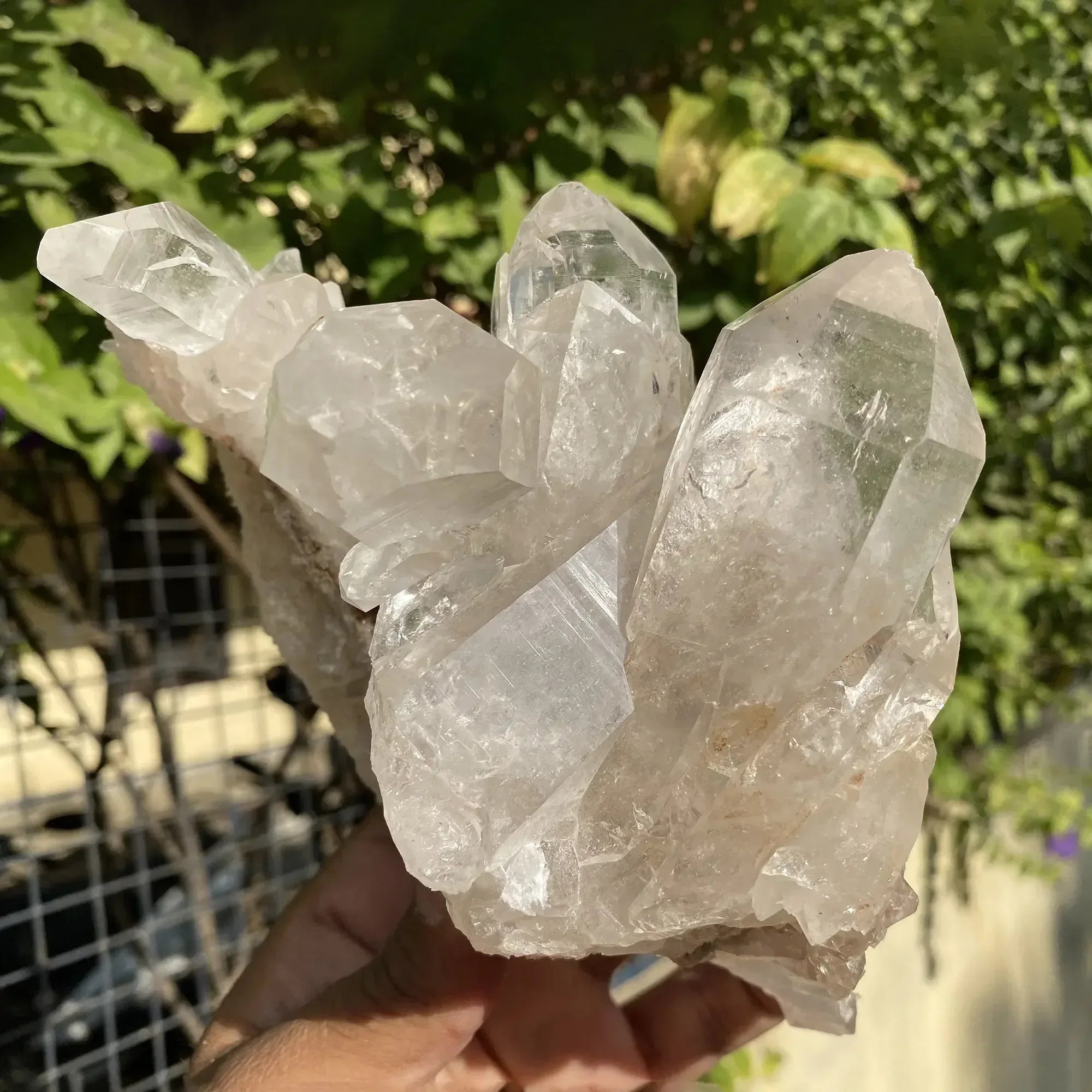 Natural Himalayan White Quartz Cluster 1065g Himalayan Quartz