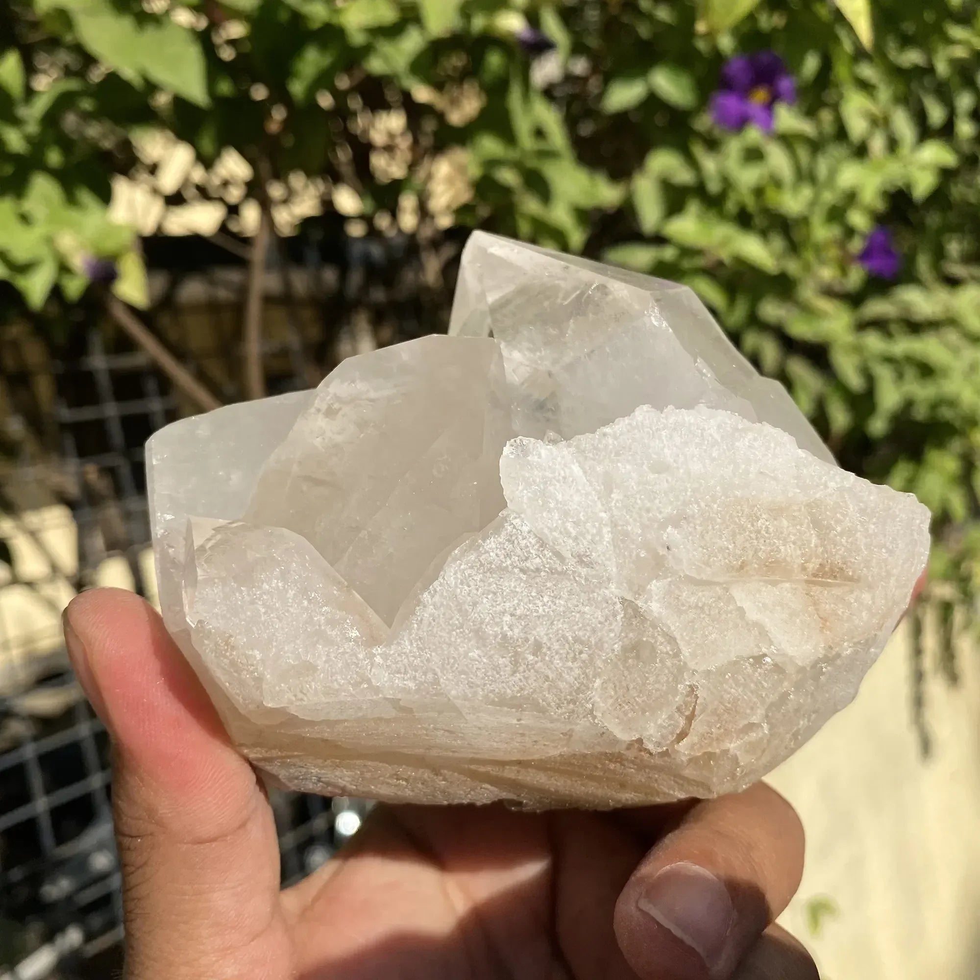 Natural Himalayan White Quartz Cluster 870g Himalayan Quartz