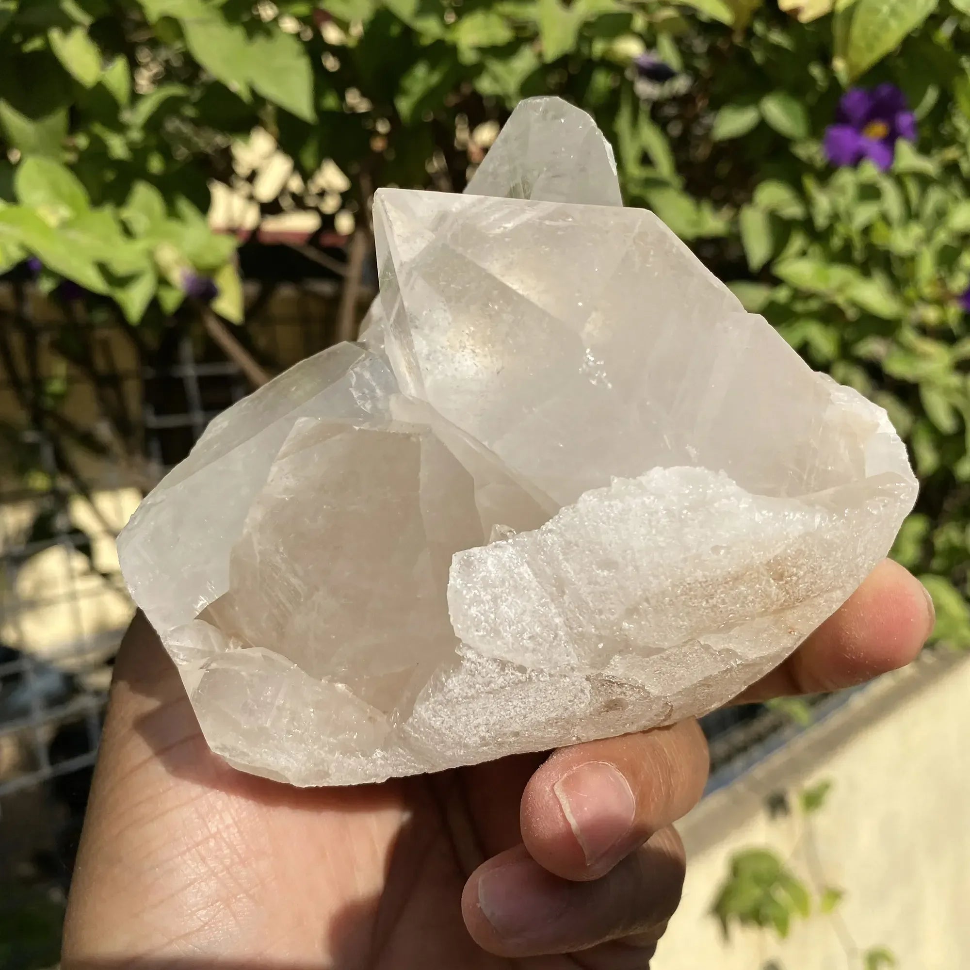 Natural Himalayan White Quartz Cluster 870g Himalayan Quartz