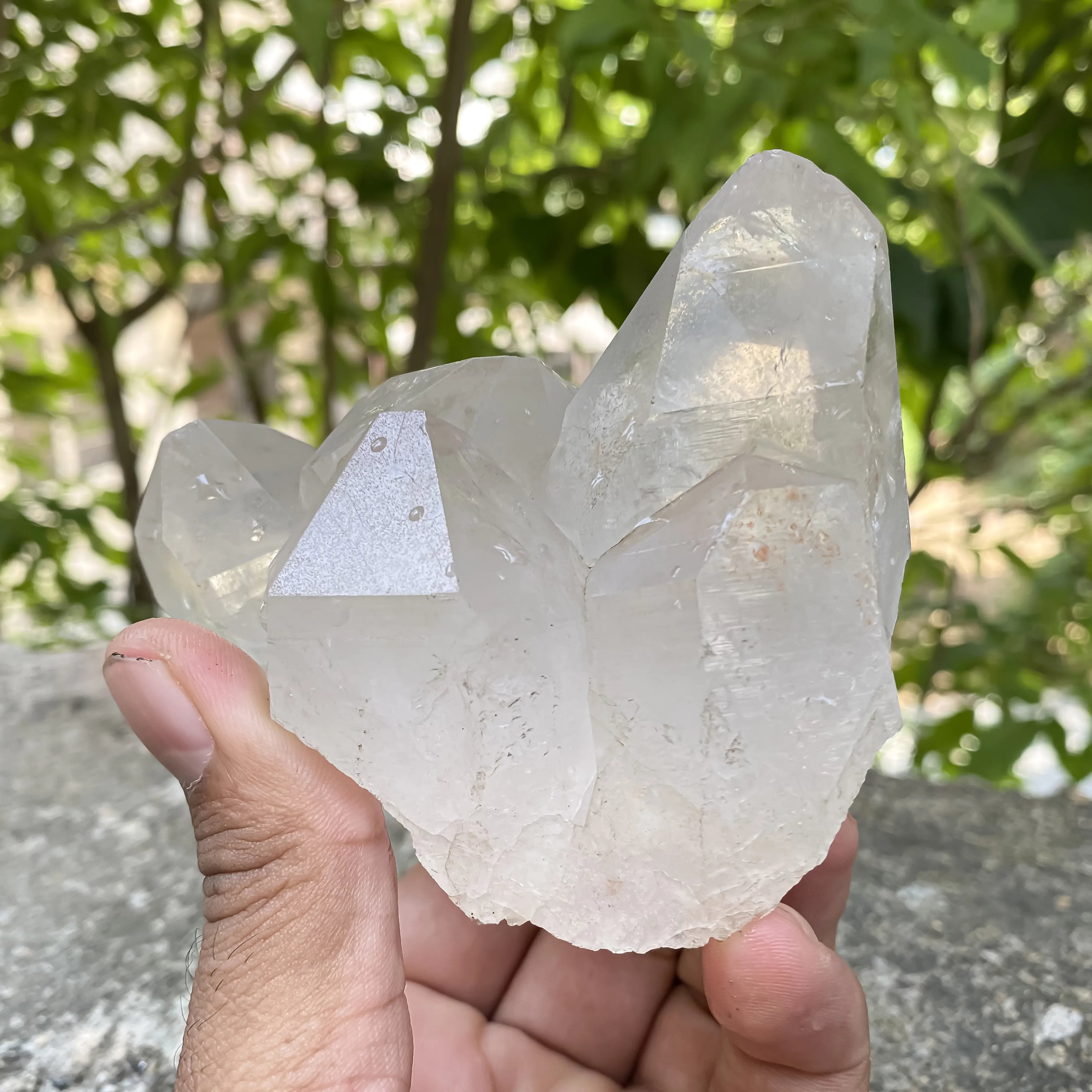 Natural Himalayan White Quartz Cluster 545g Master Healer Reiki Energy Stone