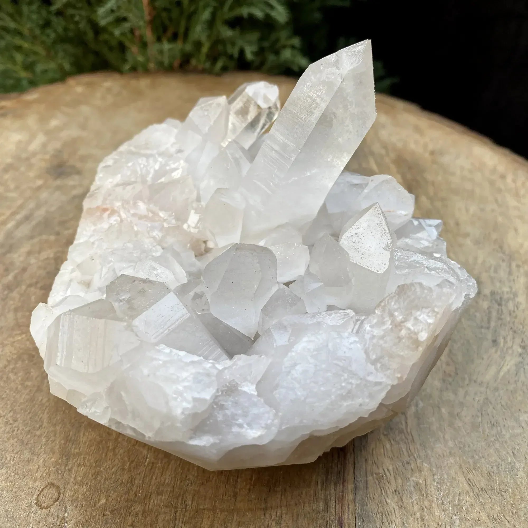 Natural Himalayan White Quartz Cluster 695g Himalayan Quartz