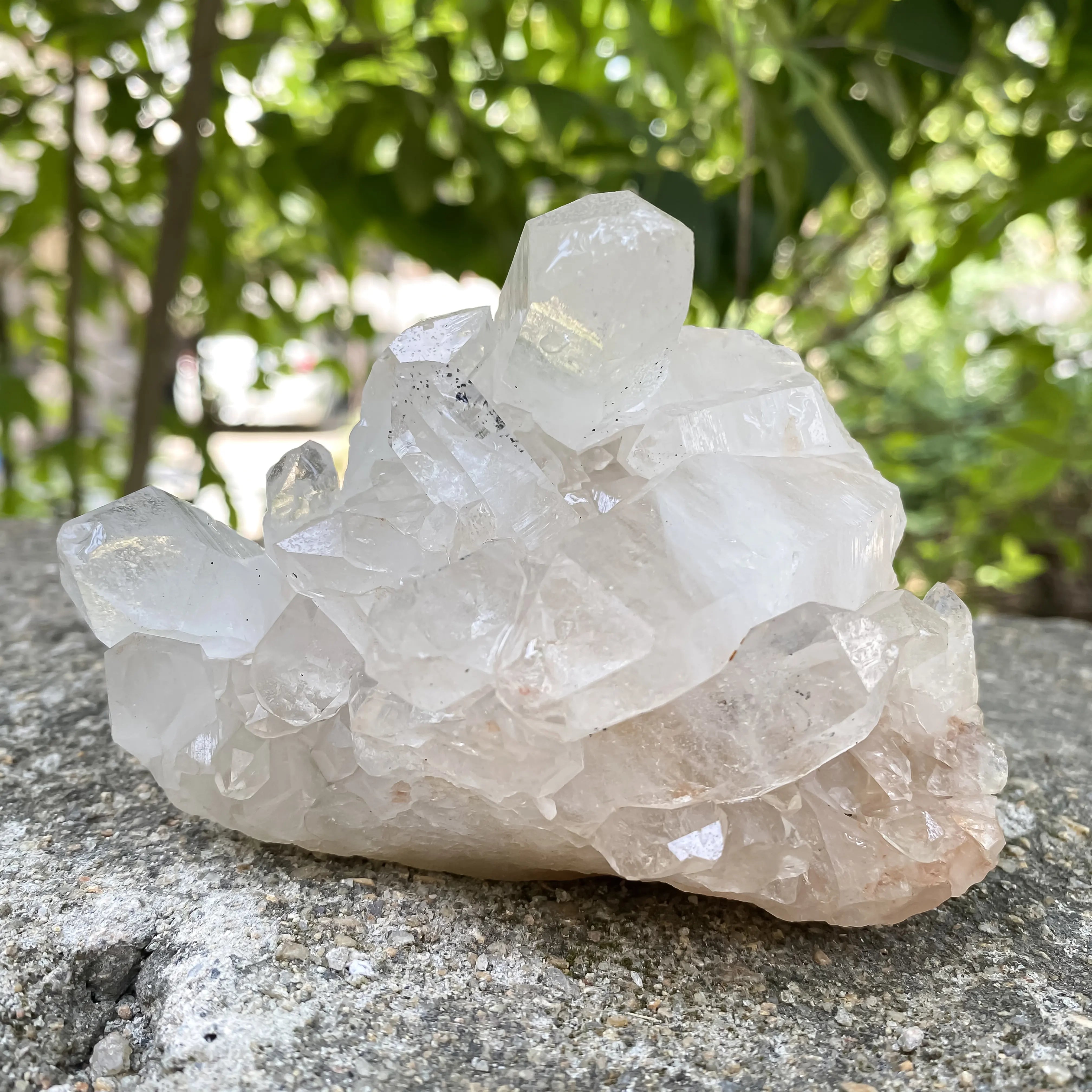 Natural Himalayan Pink Quartz Cluster 400g Healing Crystal