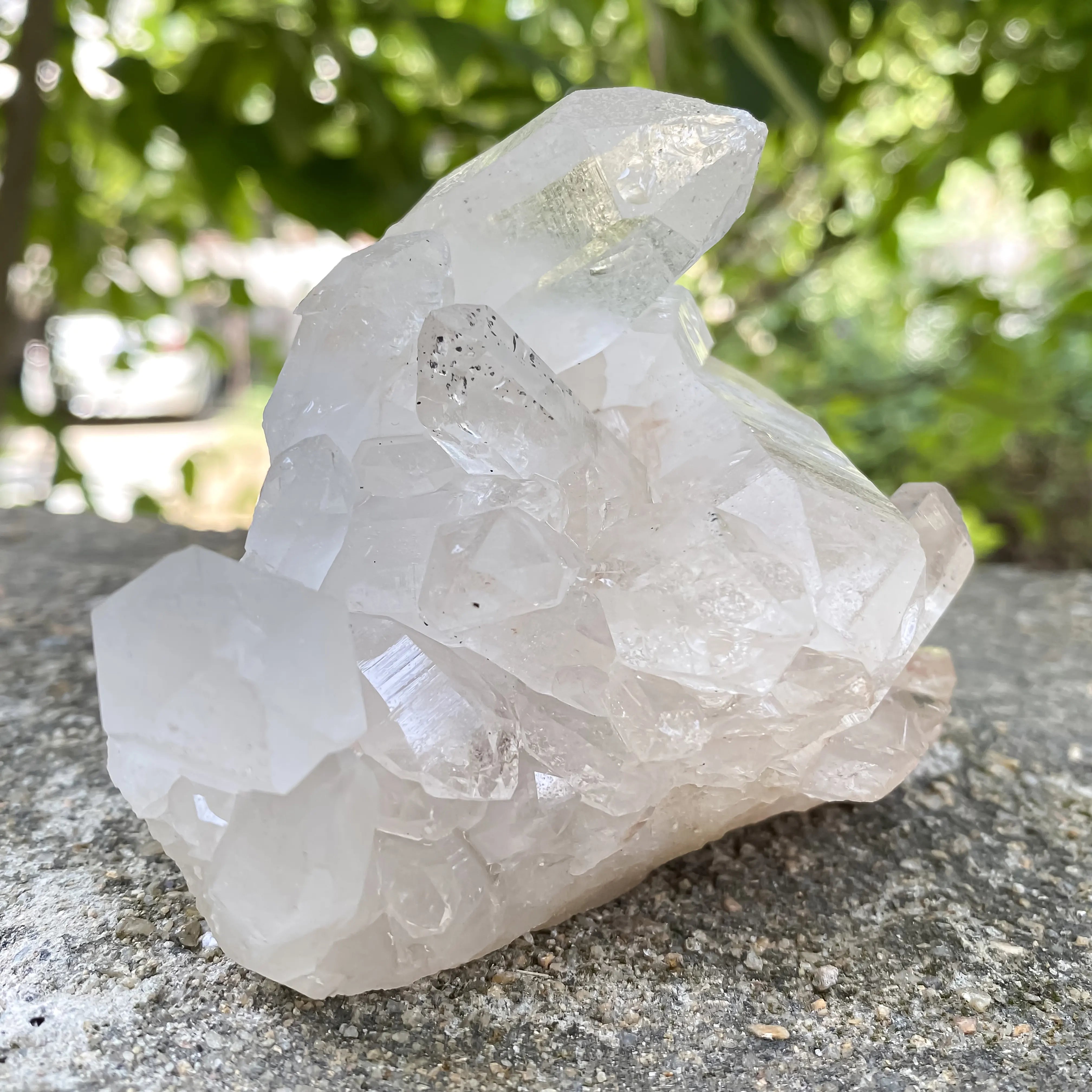 Natural Himalayan Pink Quartz Cluster 400g Healing Crystal