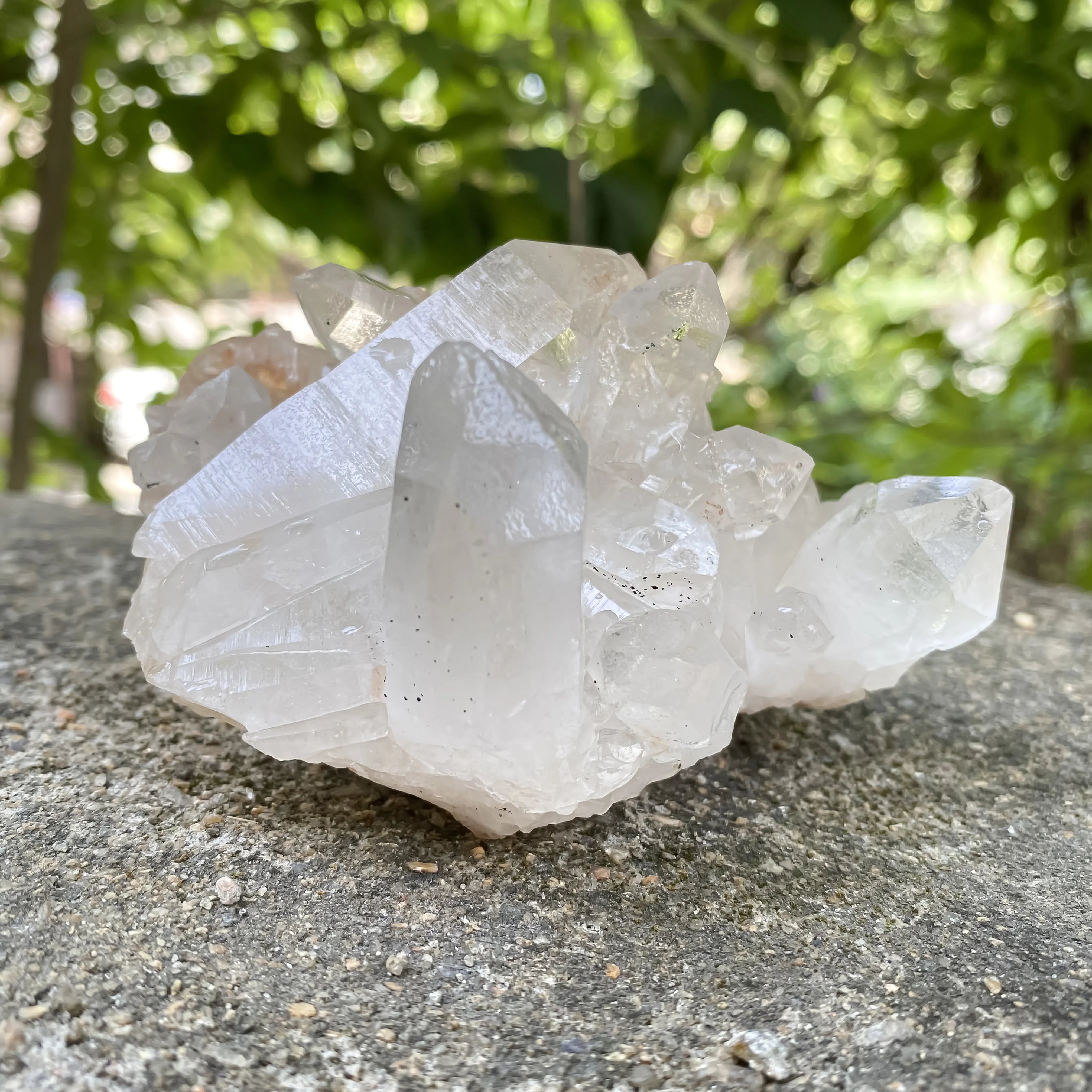 Natural Himalayan Pink Quartz Cluster 400g Healing Crystal