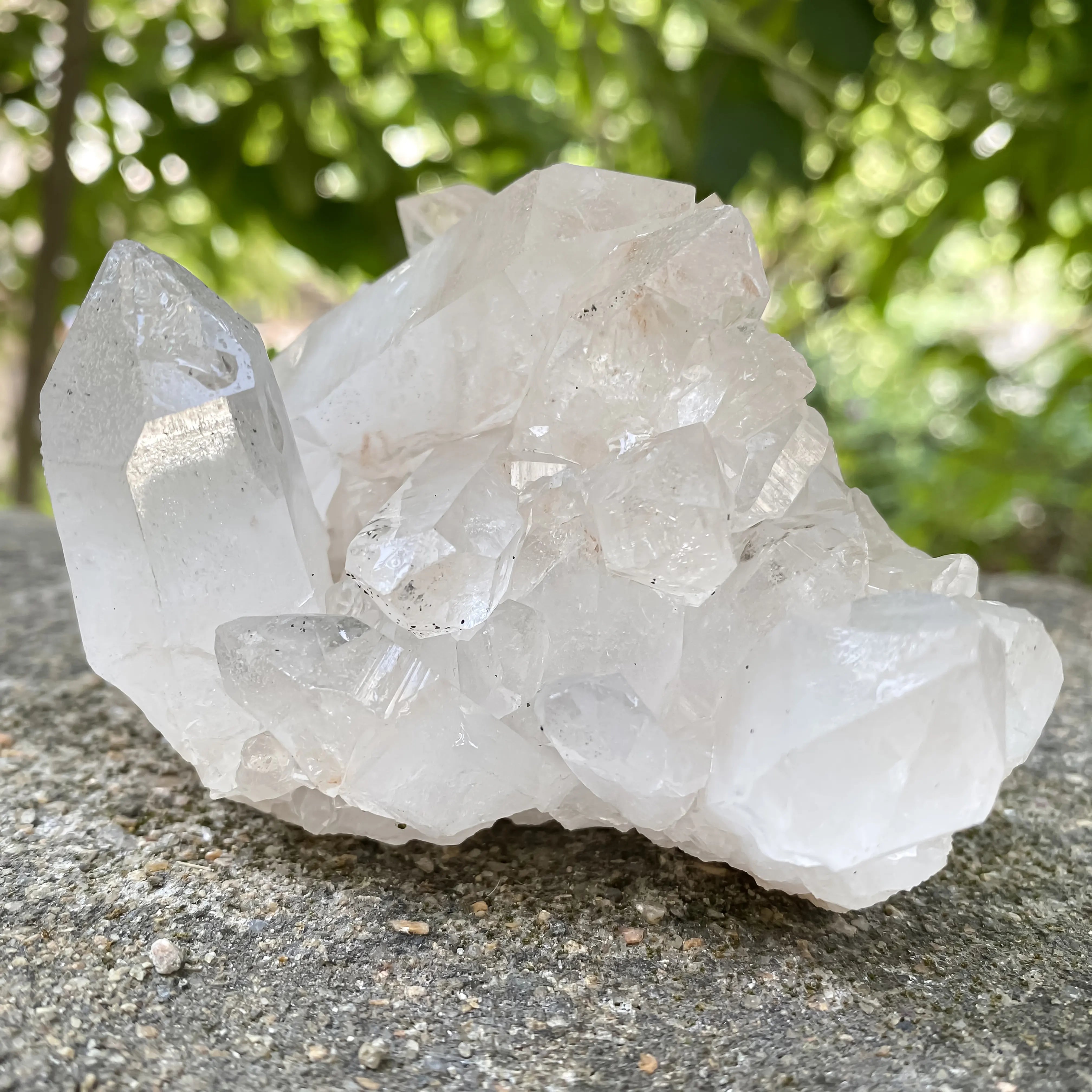 Natural Himalayan Pink Quartz Cluster 400g Healing Crystal