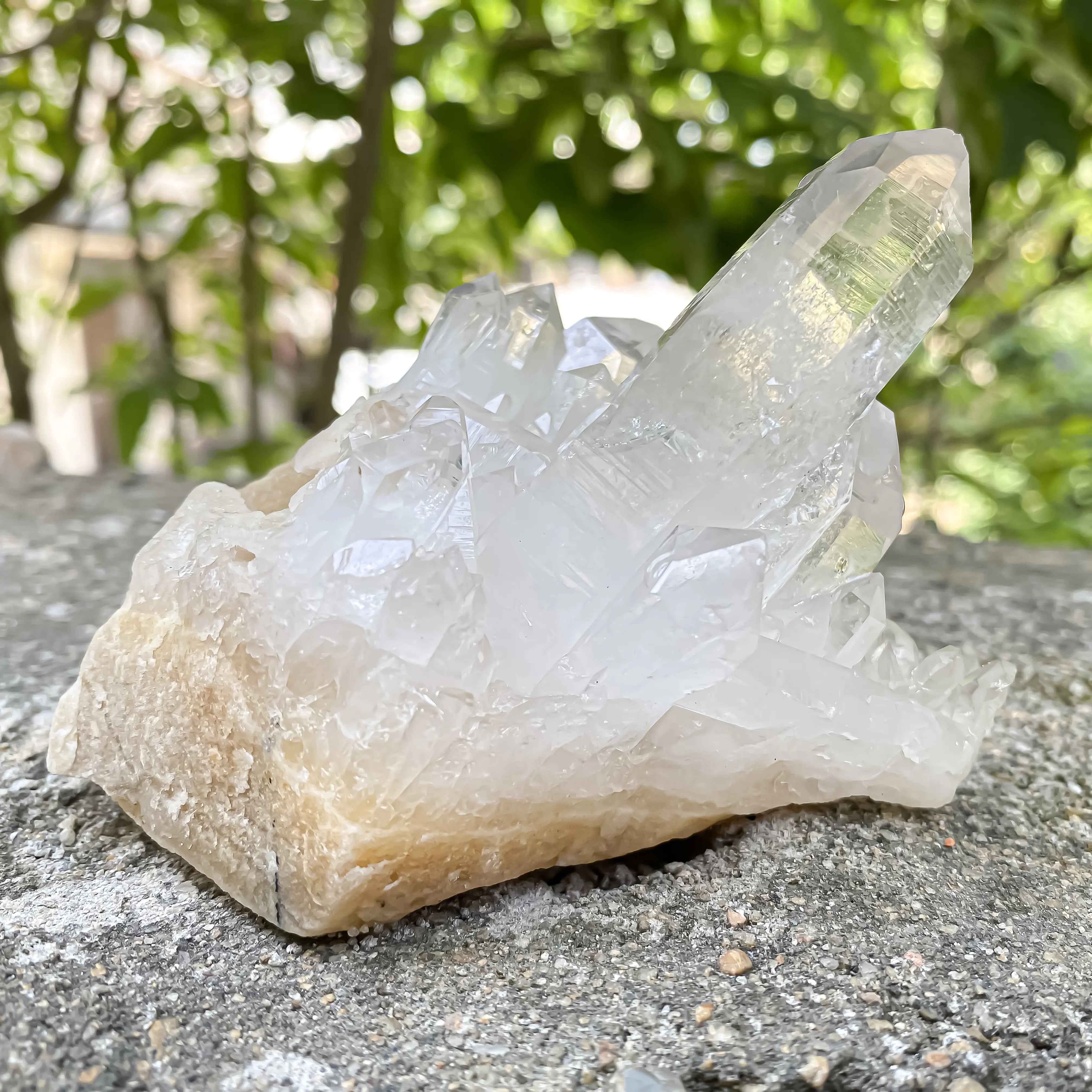 Natural Himalayan White Quartz Cluster 320g Master Healer Crystal