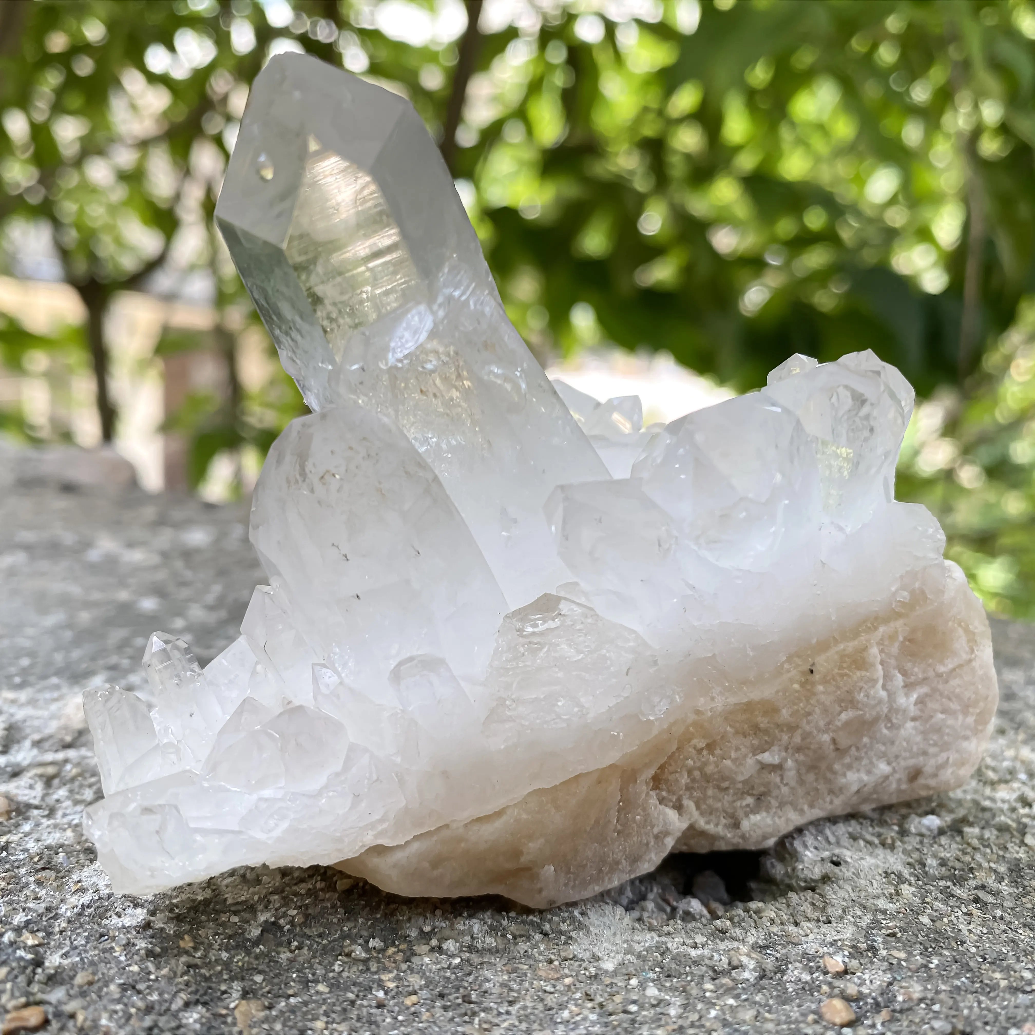 Natural Himalayan White Quartz Cluster 320g Master Healer Crystal
