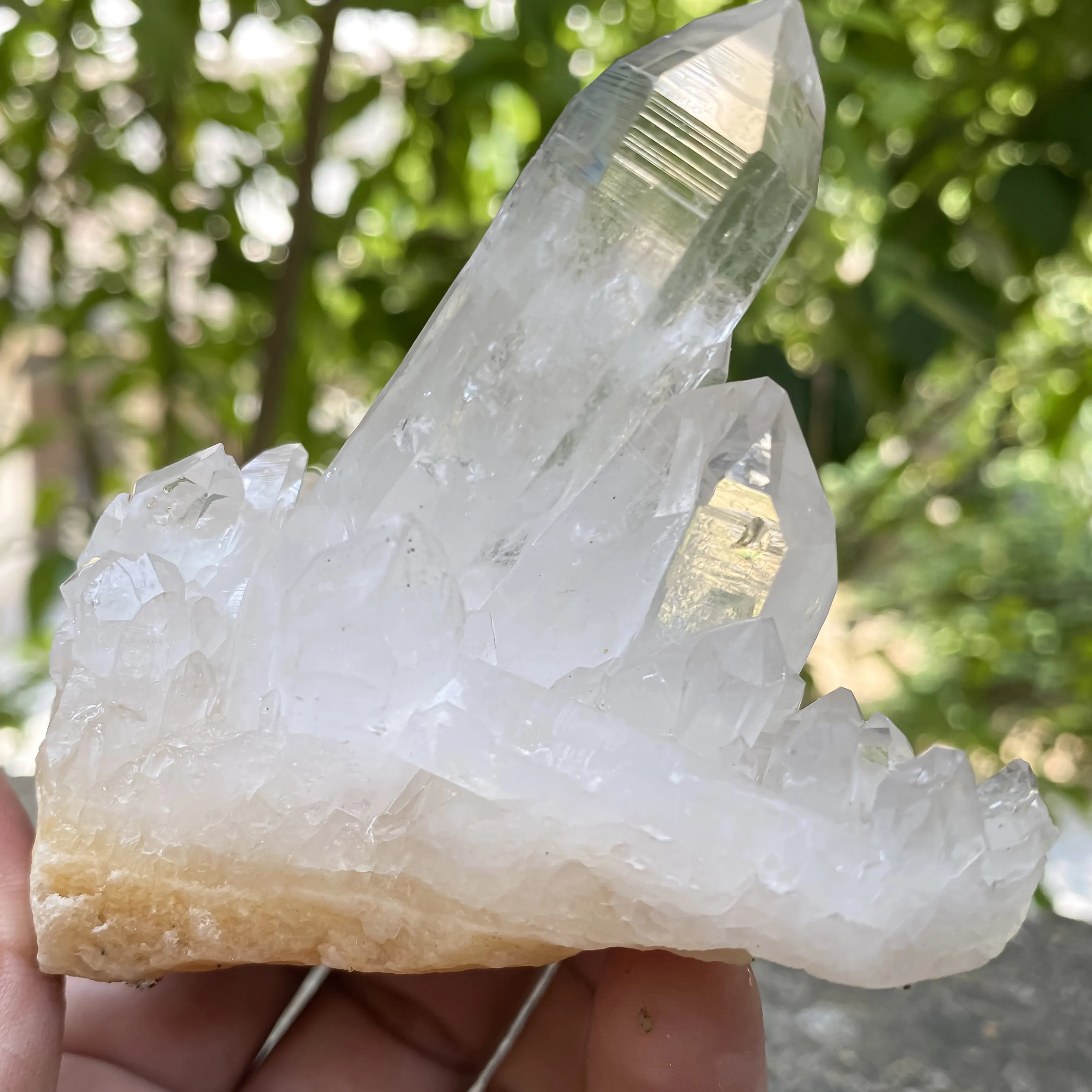 Natural Himalayan White Quartz Cluster 320g Master Healer Crystal