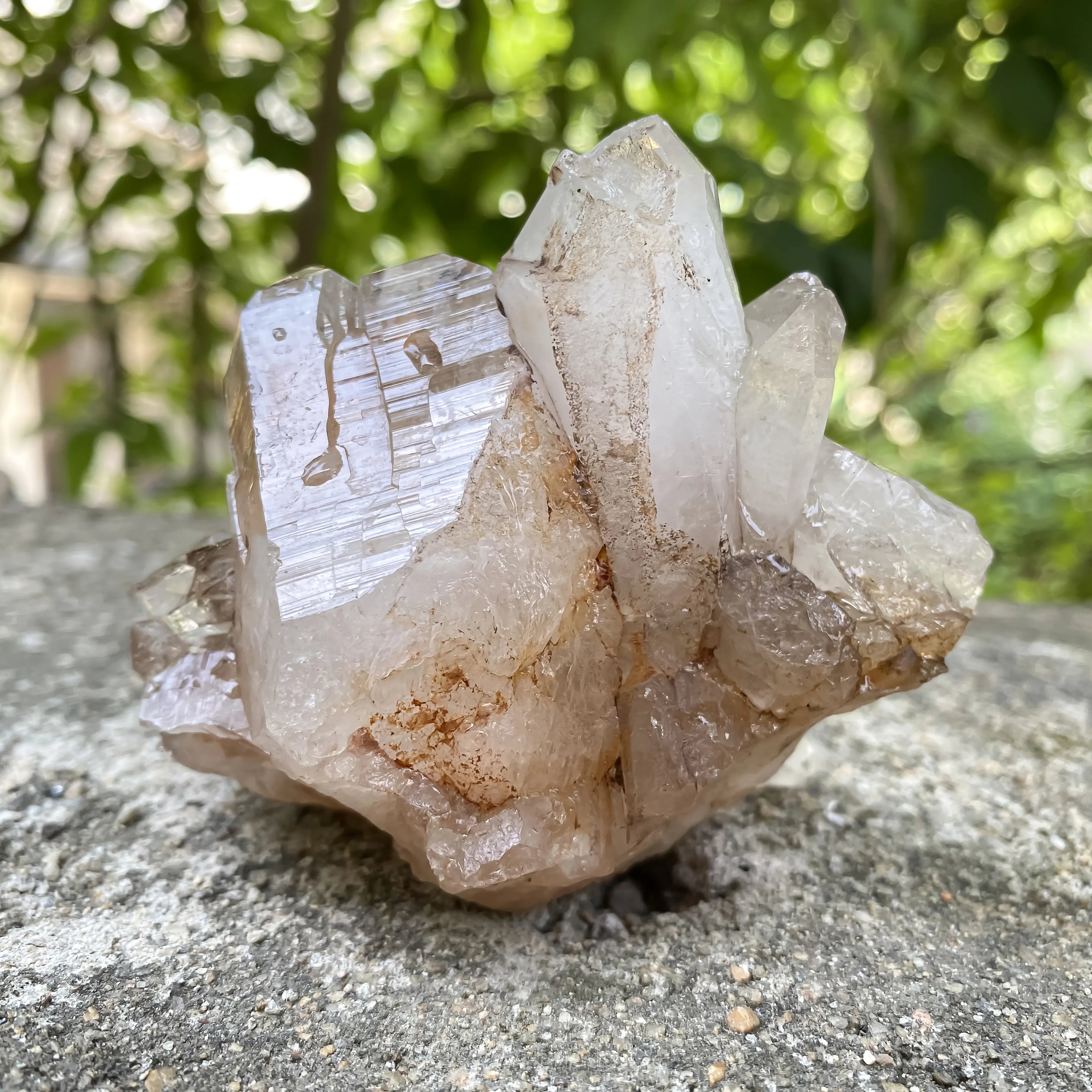 Natural Himalayan Pink Quartz Cluster 330g Healing Crystal