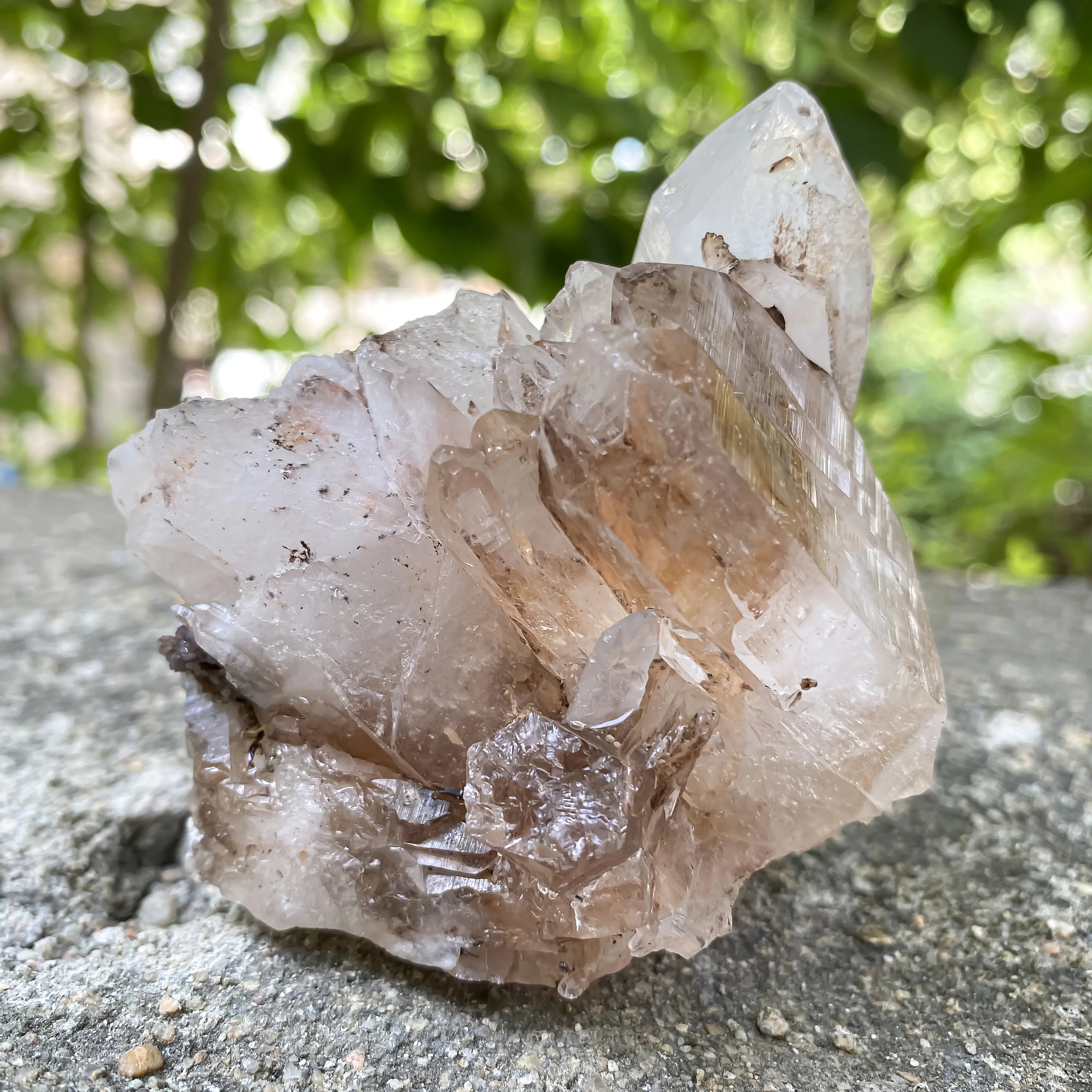 Natural Himalayan Pink Quartz Cluster 330g Healing Crystal