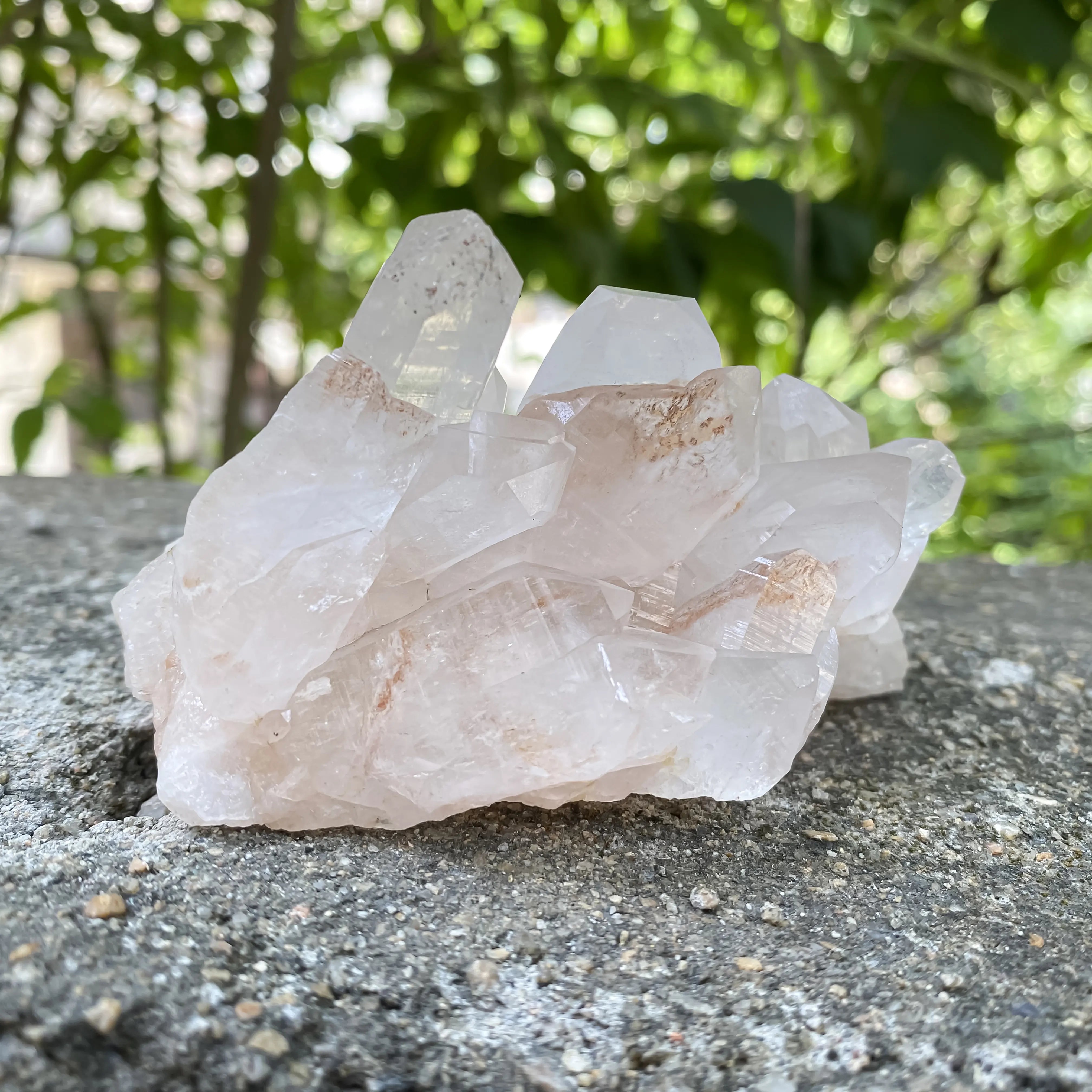 Natural Himalayan White Quartz Cluster 345g Master Healer