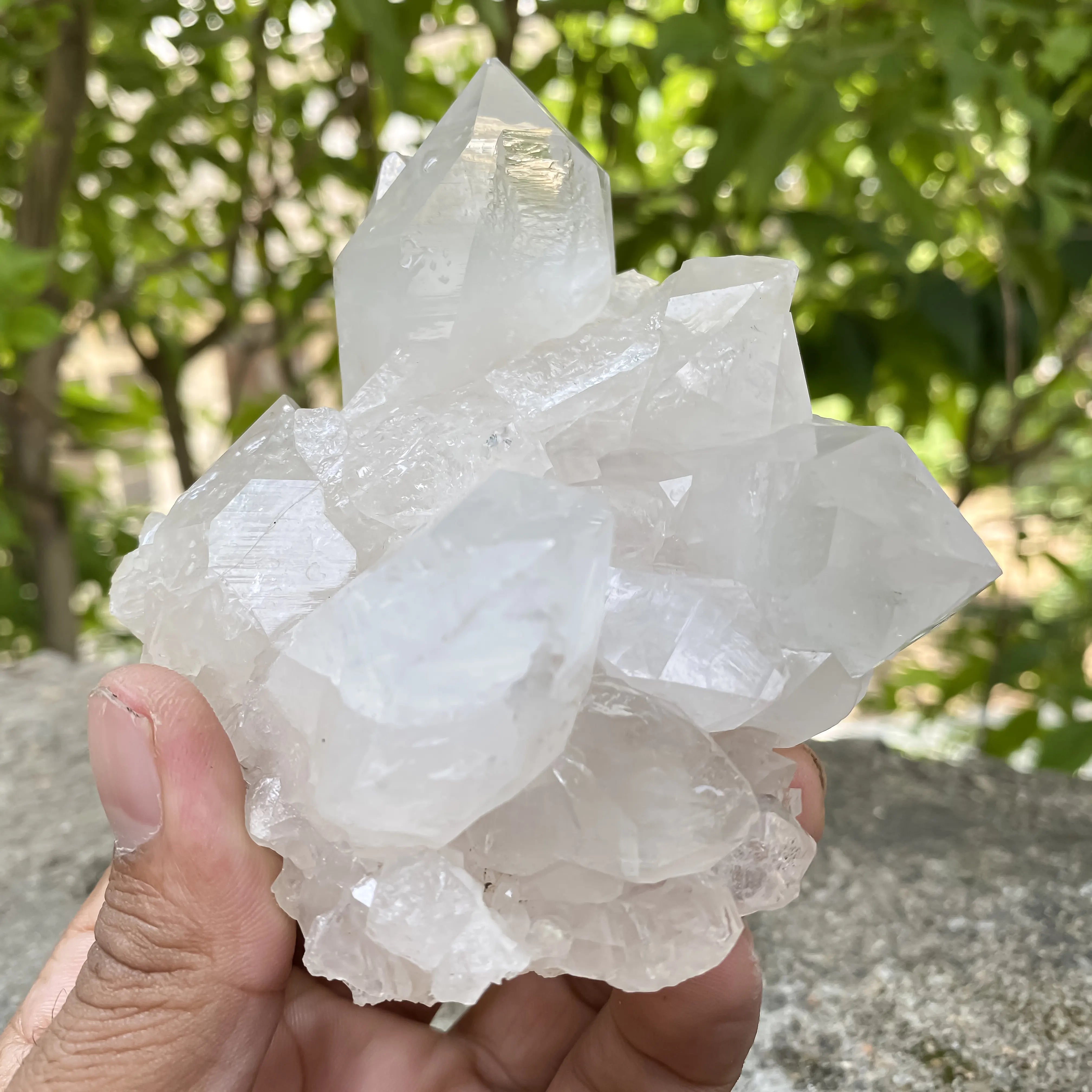 Natural Himalayan White Quartz Cluster 360g Master Heale