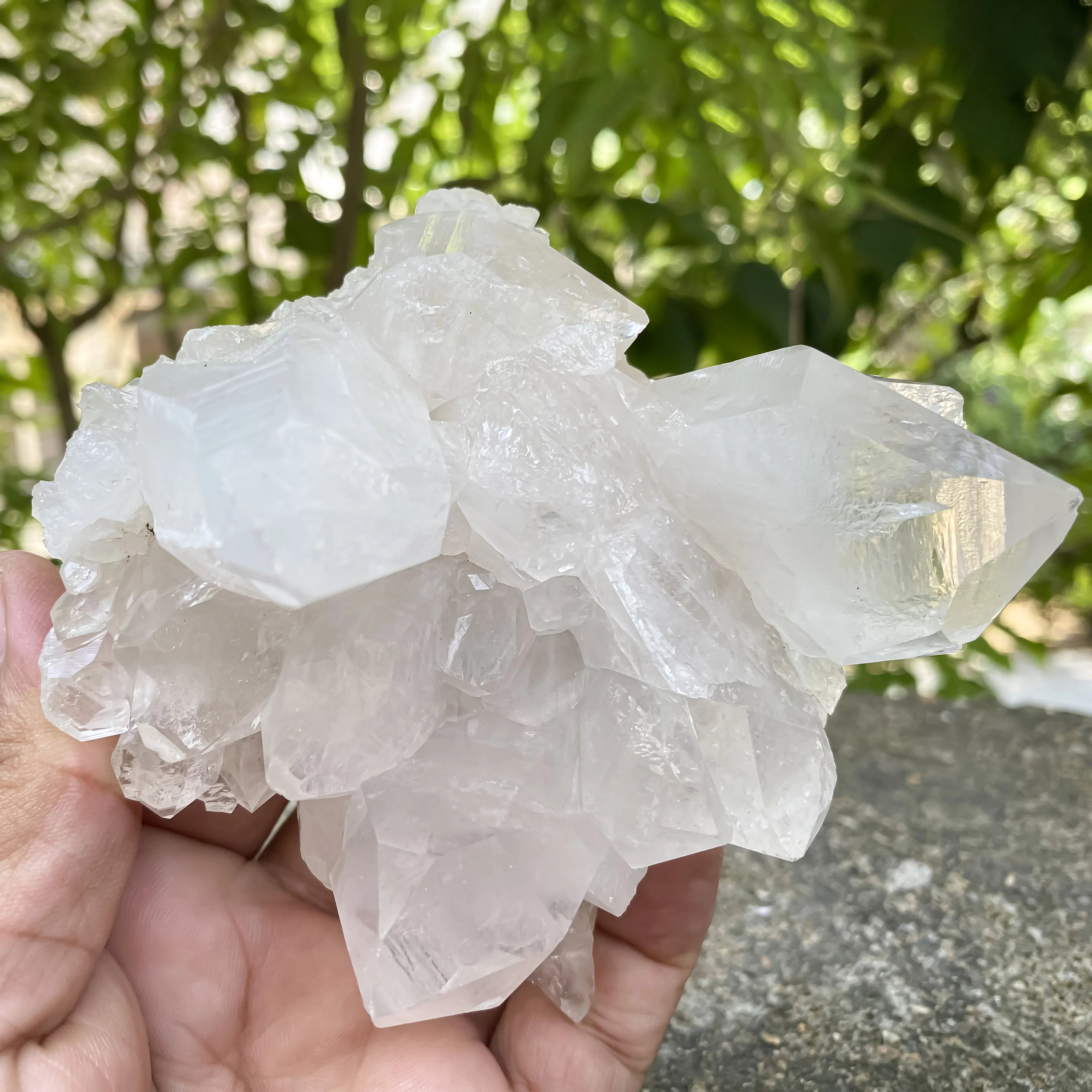 Natural Himalayan White Quartz Cluster 360g Master Heale