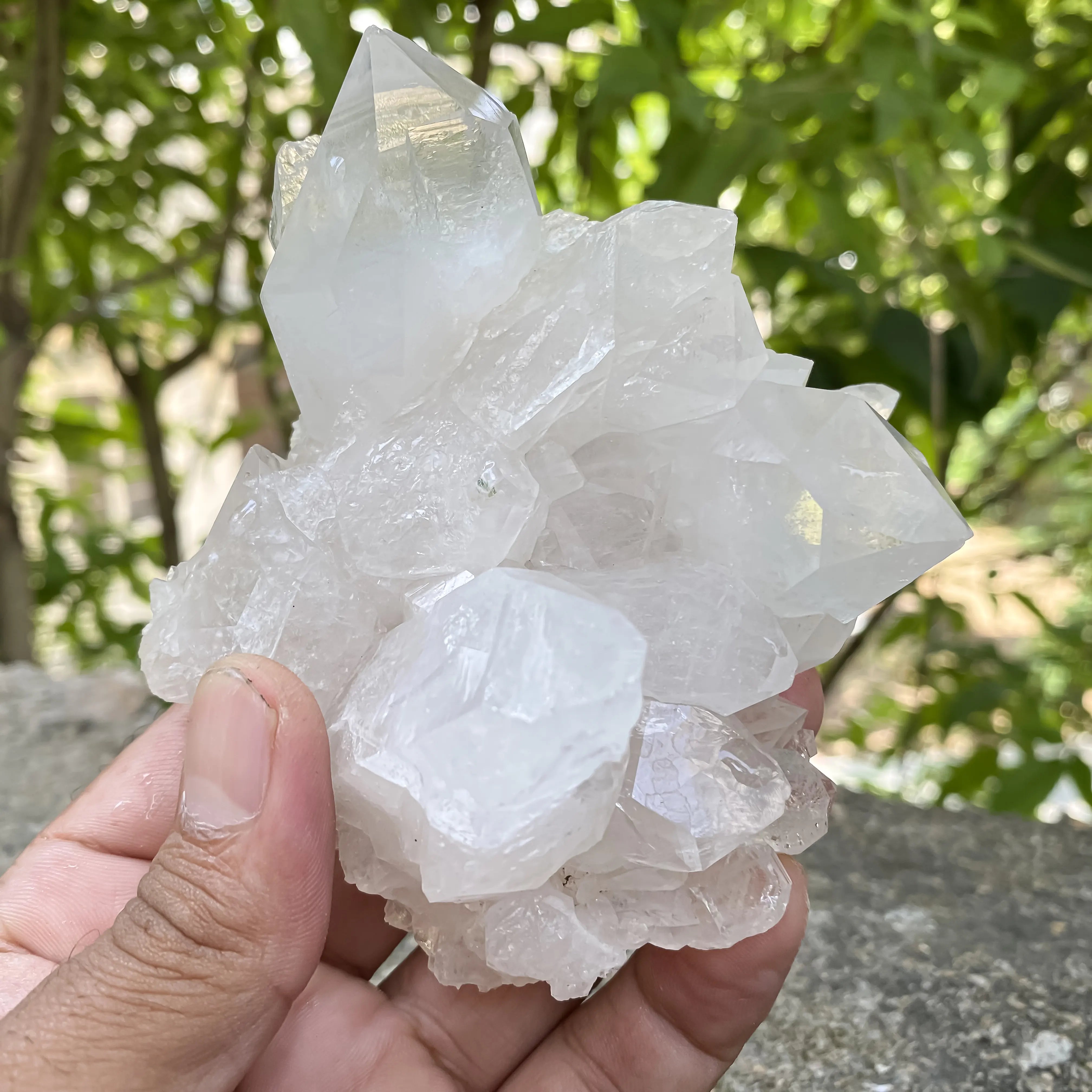 Natural Himalayan White Quartz Cluster 360g Master Heale