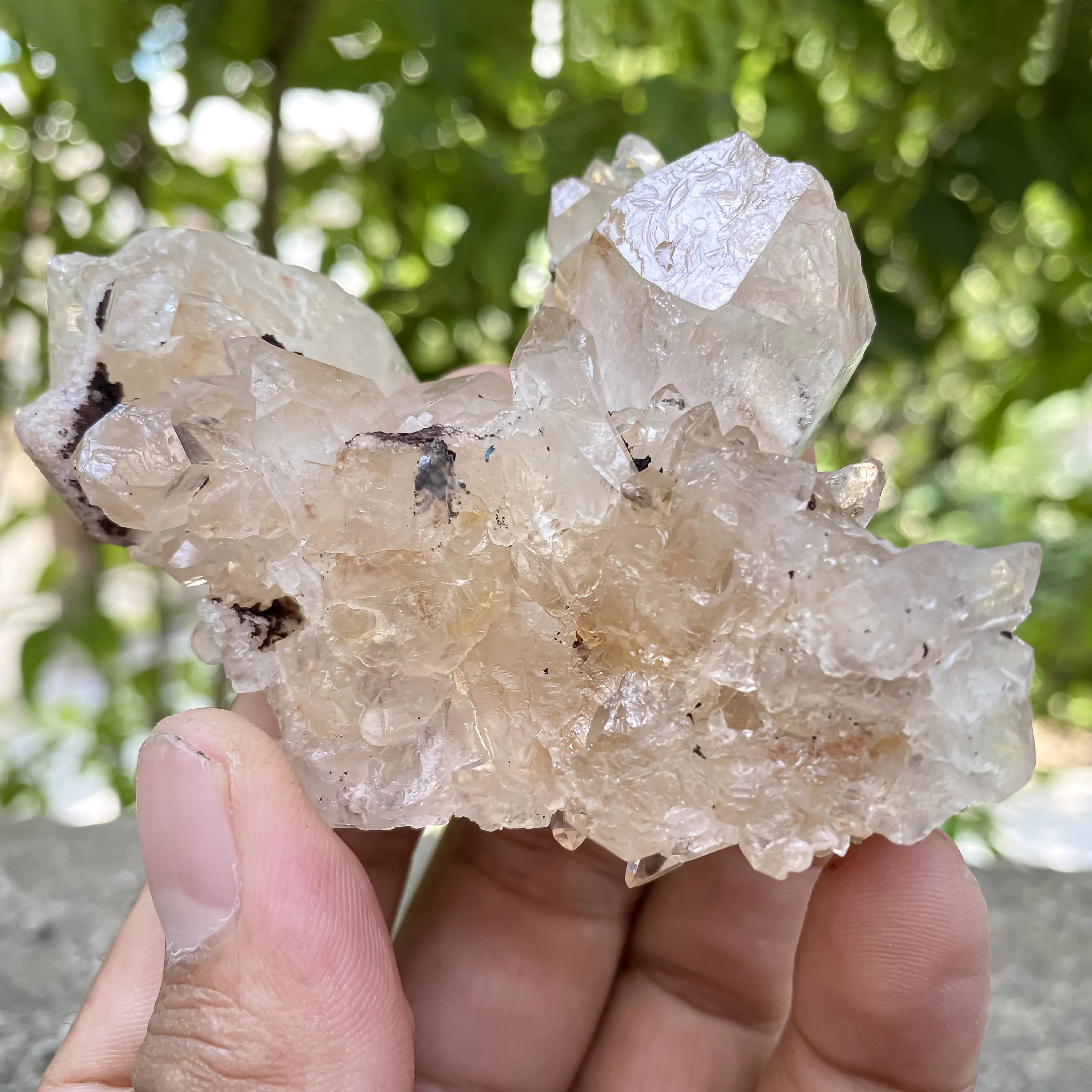 Natural Himalayan Pink Quartz Cluster 125g Heart Healing Crystal