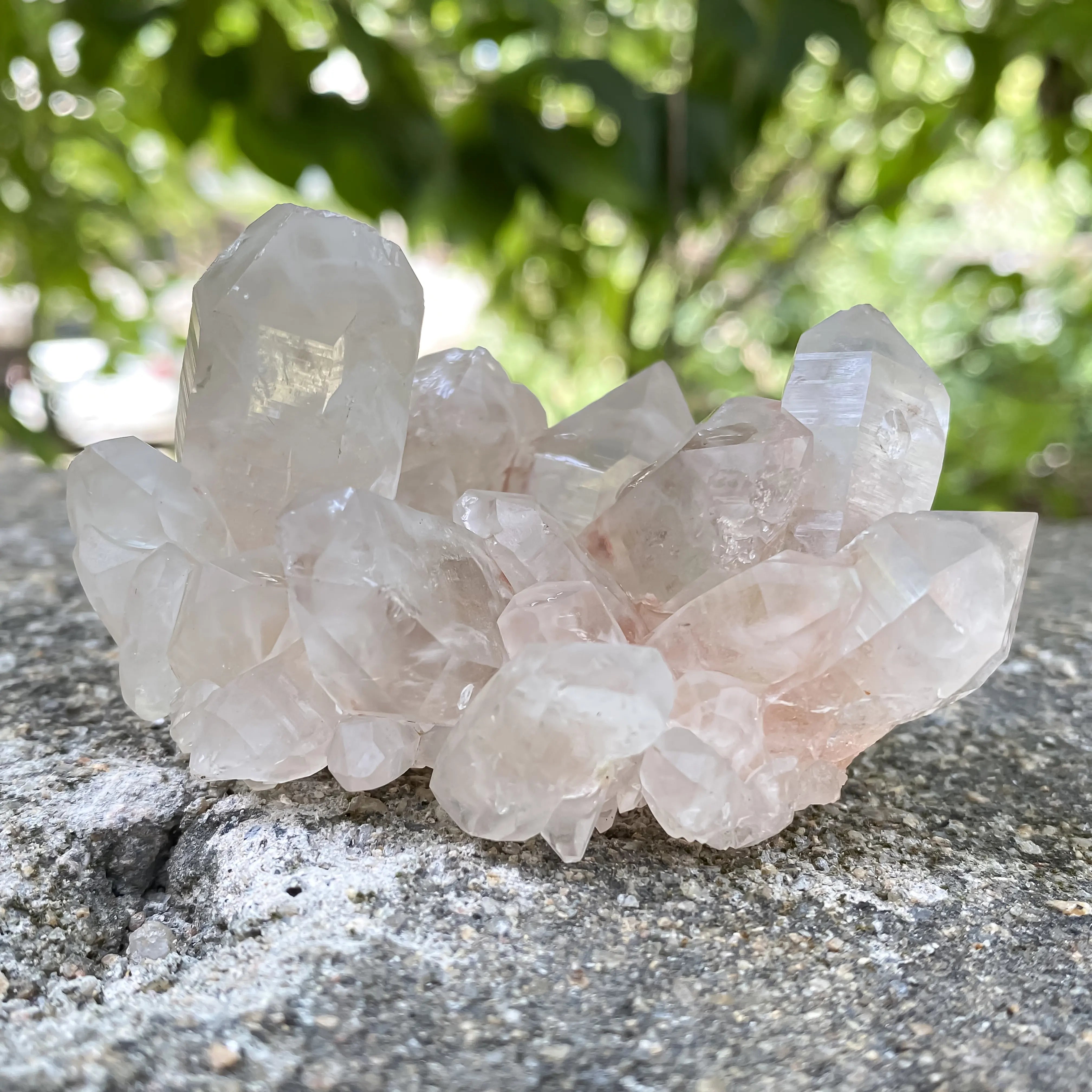 Natural Himalayan Pink Quartz Cluster 175g Healing Crystal Meditation