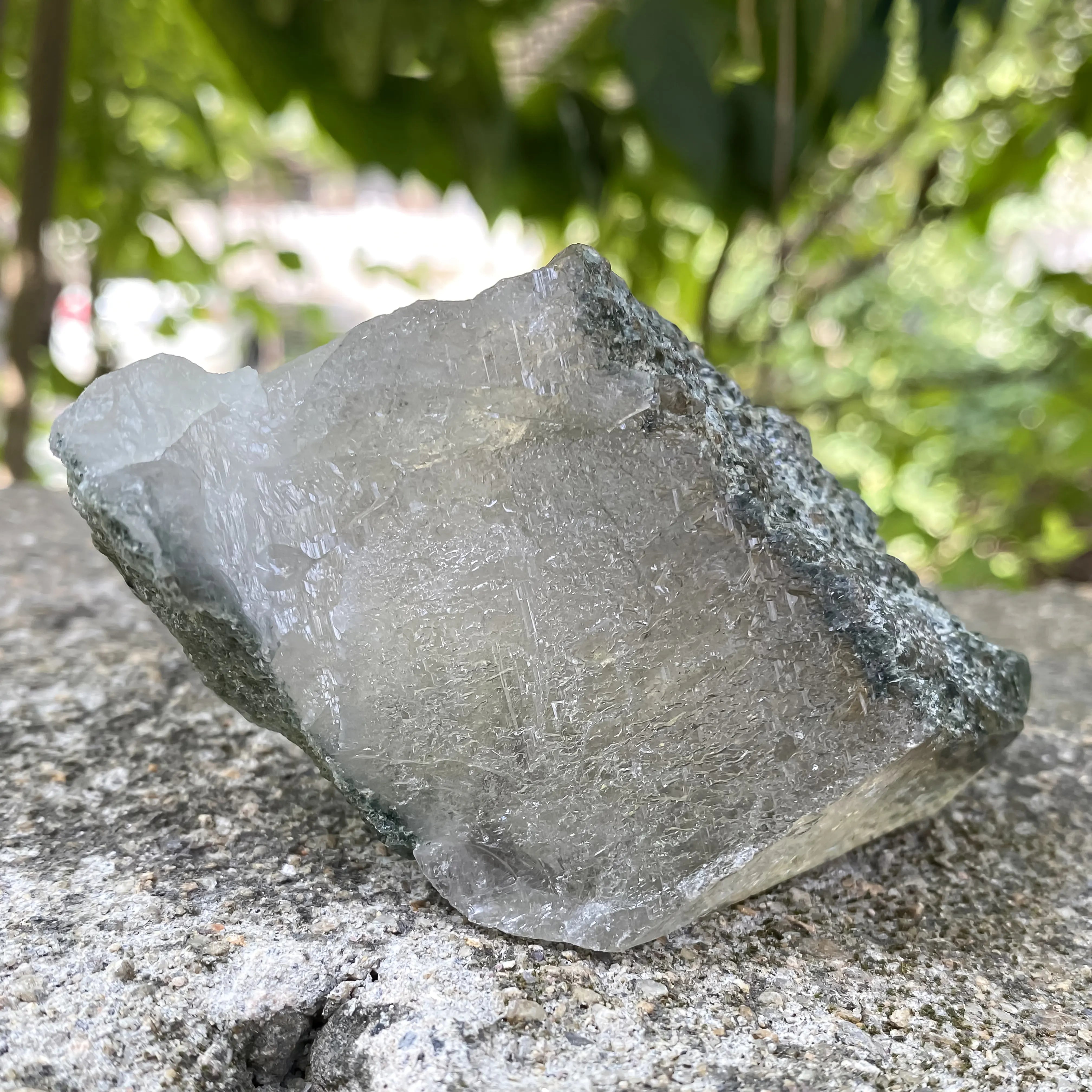 Natural Himalayan Green Chlorite Quartz Cluster 220g