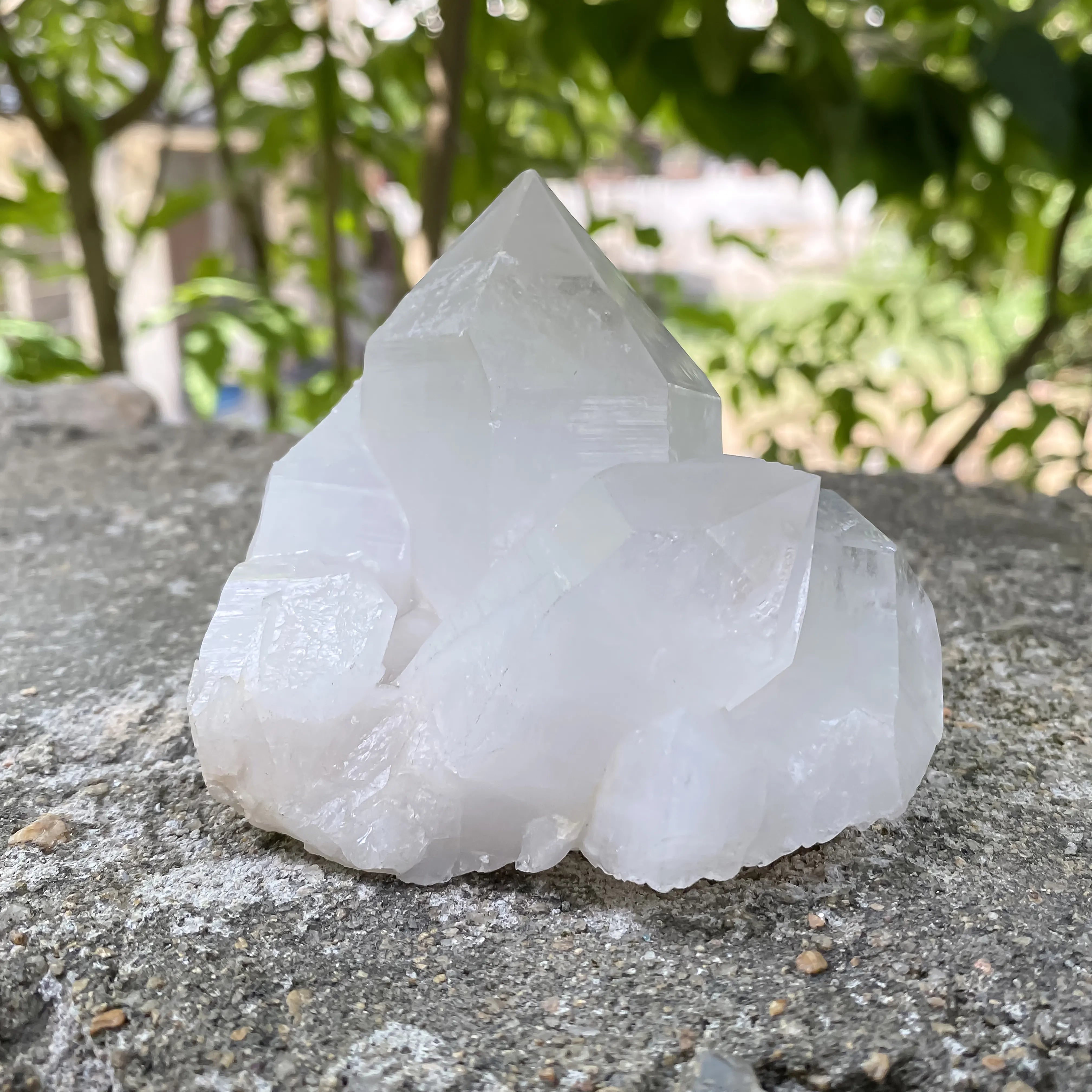 Natural Himalayan White Quartz Cluster 355g Master Healer