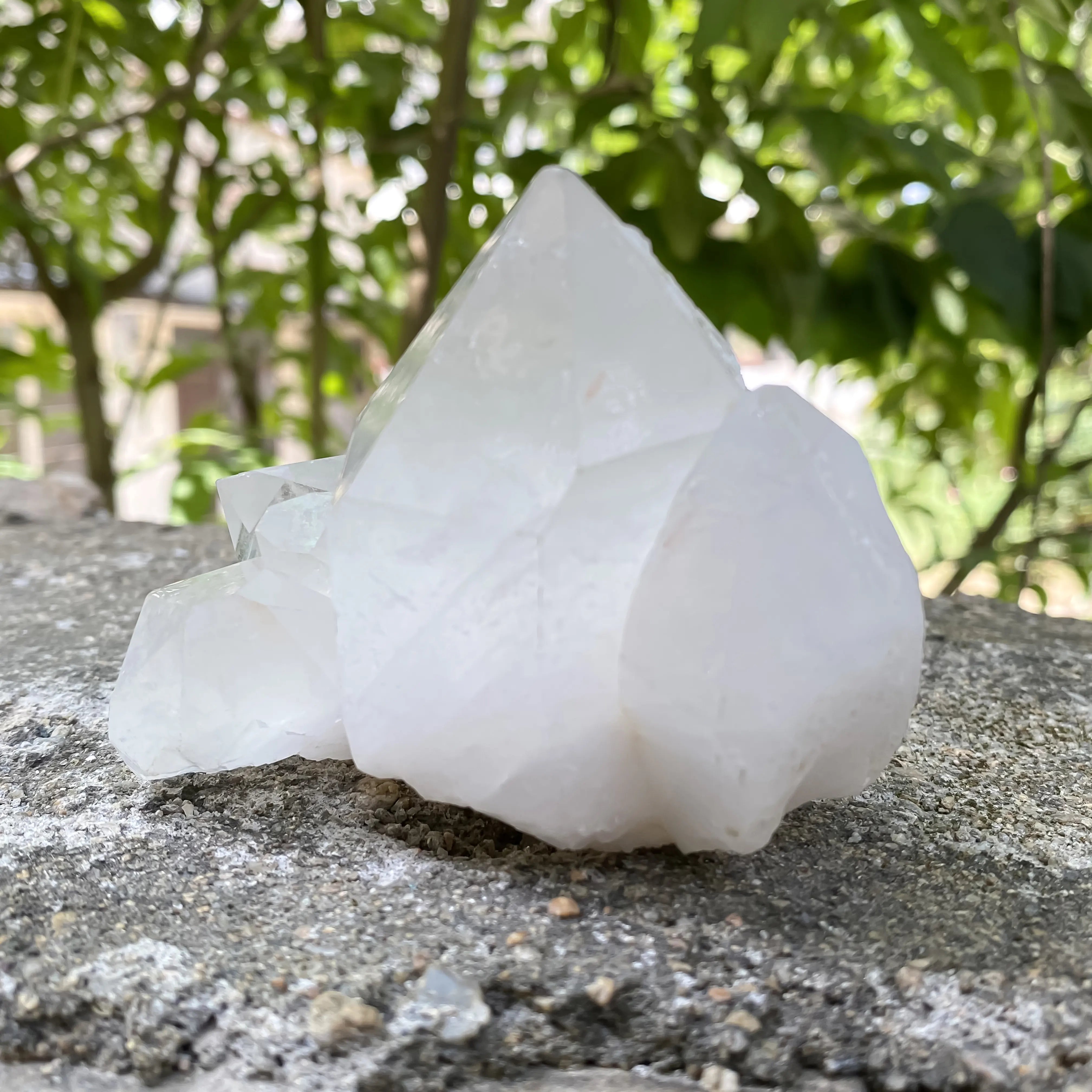 Natural Himalayan White Quartz Cluster 355g Master Healer