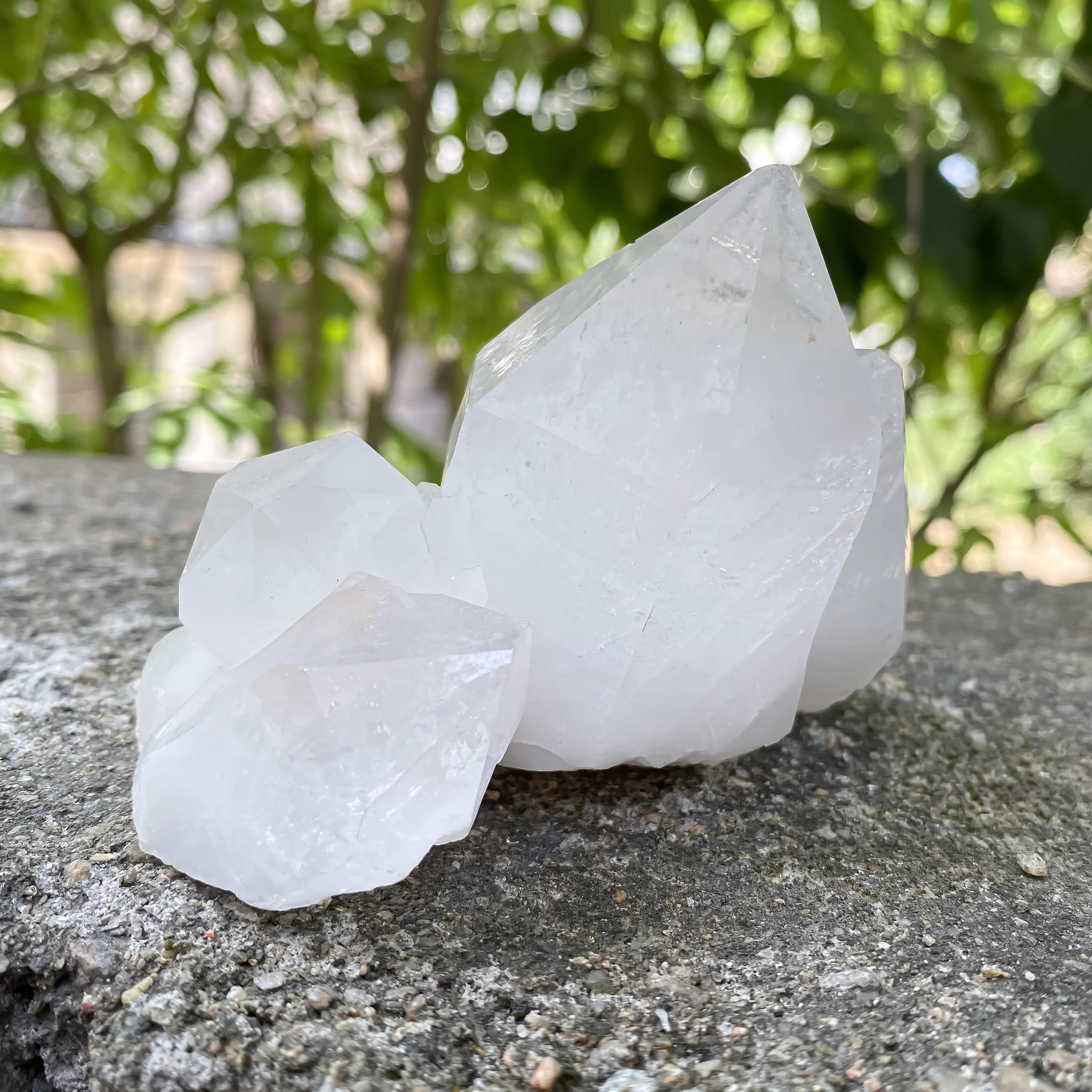 Natural Himalayan White Quartz Cluster 355g Master Healer