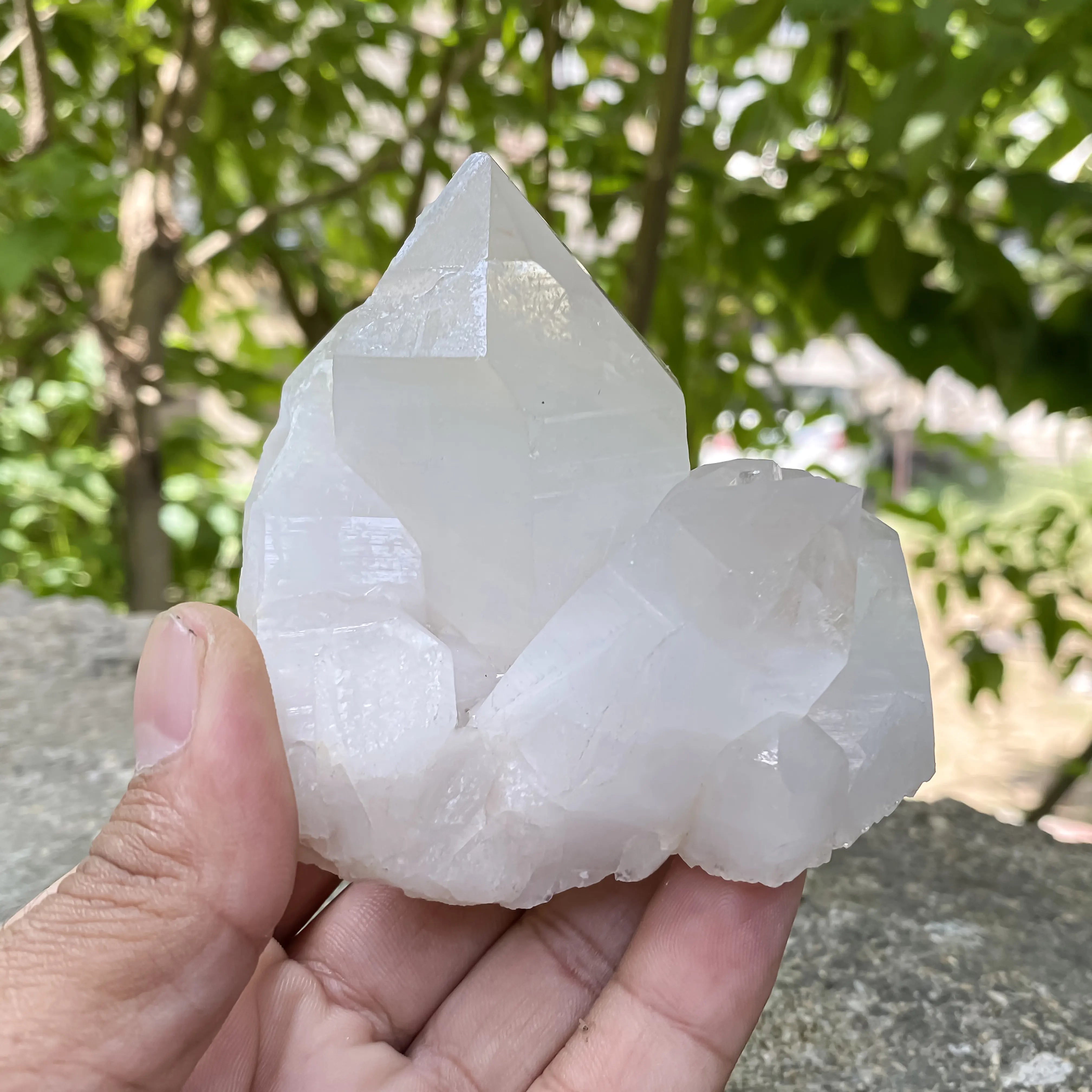 Natural Himalayan White Quartz Cluster 355g Master Healer