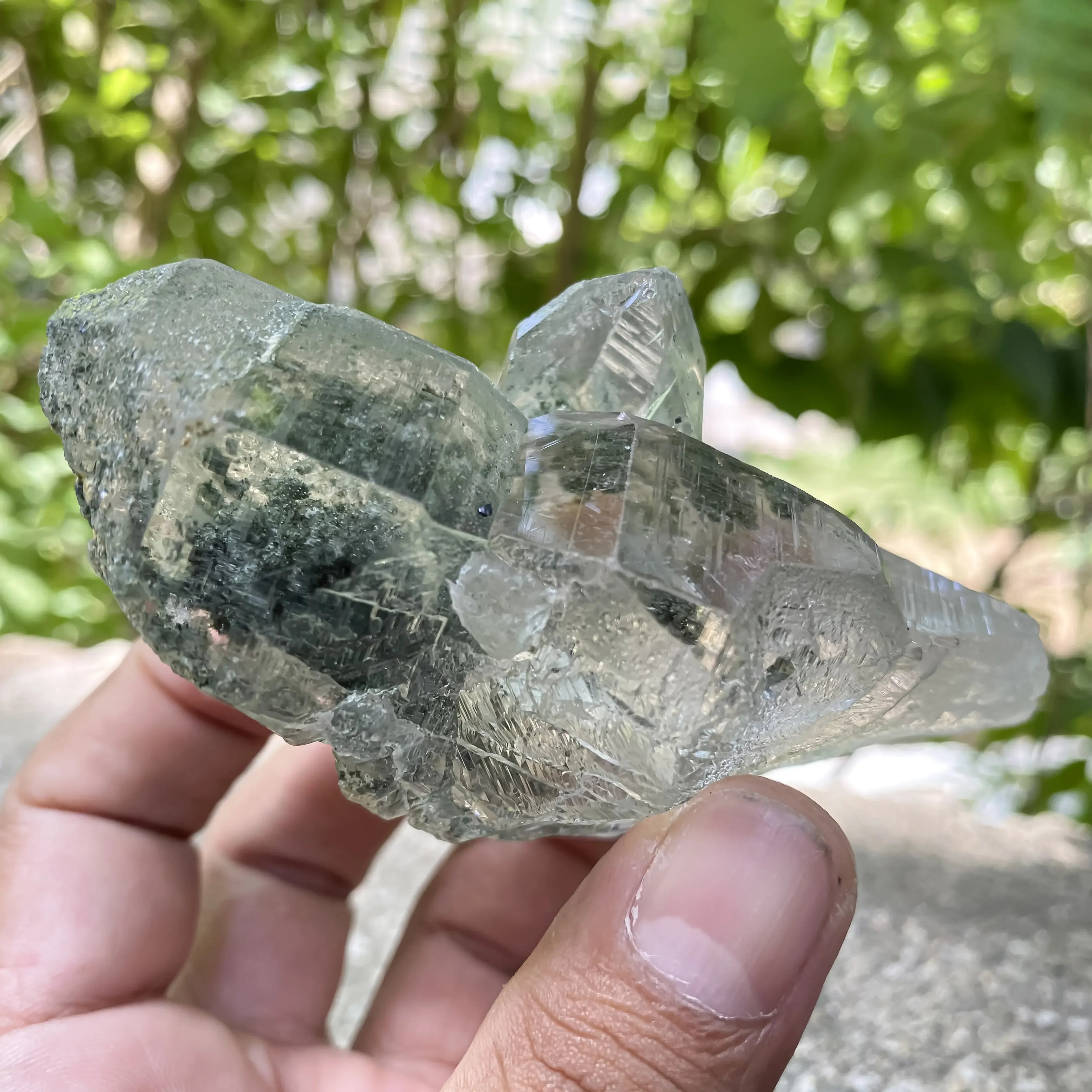 Large Natural Himalayan White Quartz Cluster 1400g Master Healer Himalayan Quartz