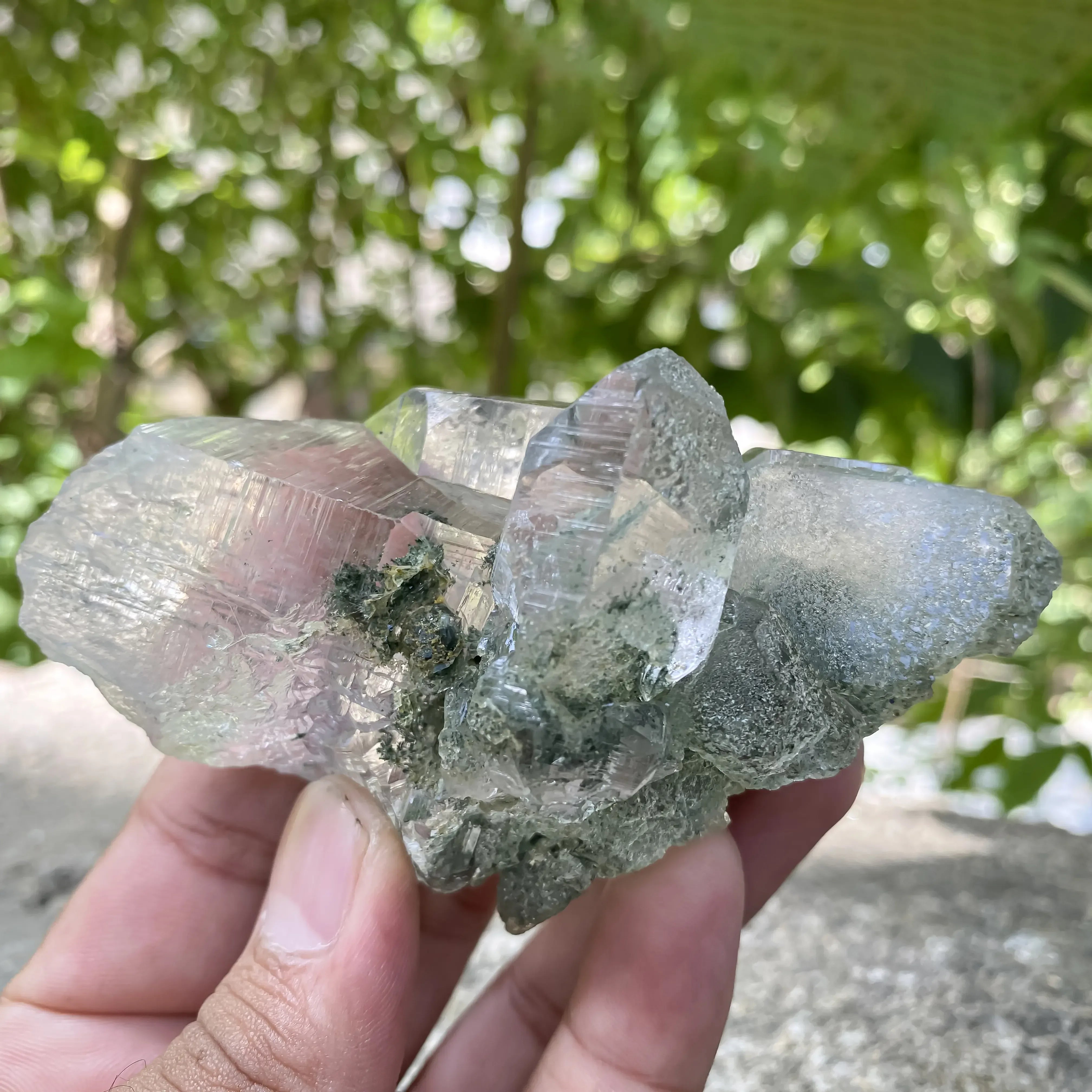 Large Natural Himalayan White Quartz Cluster 1400g Master Healer Himalayan Quartz