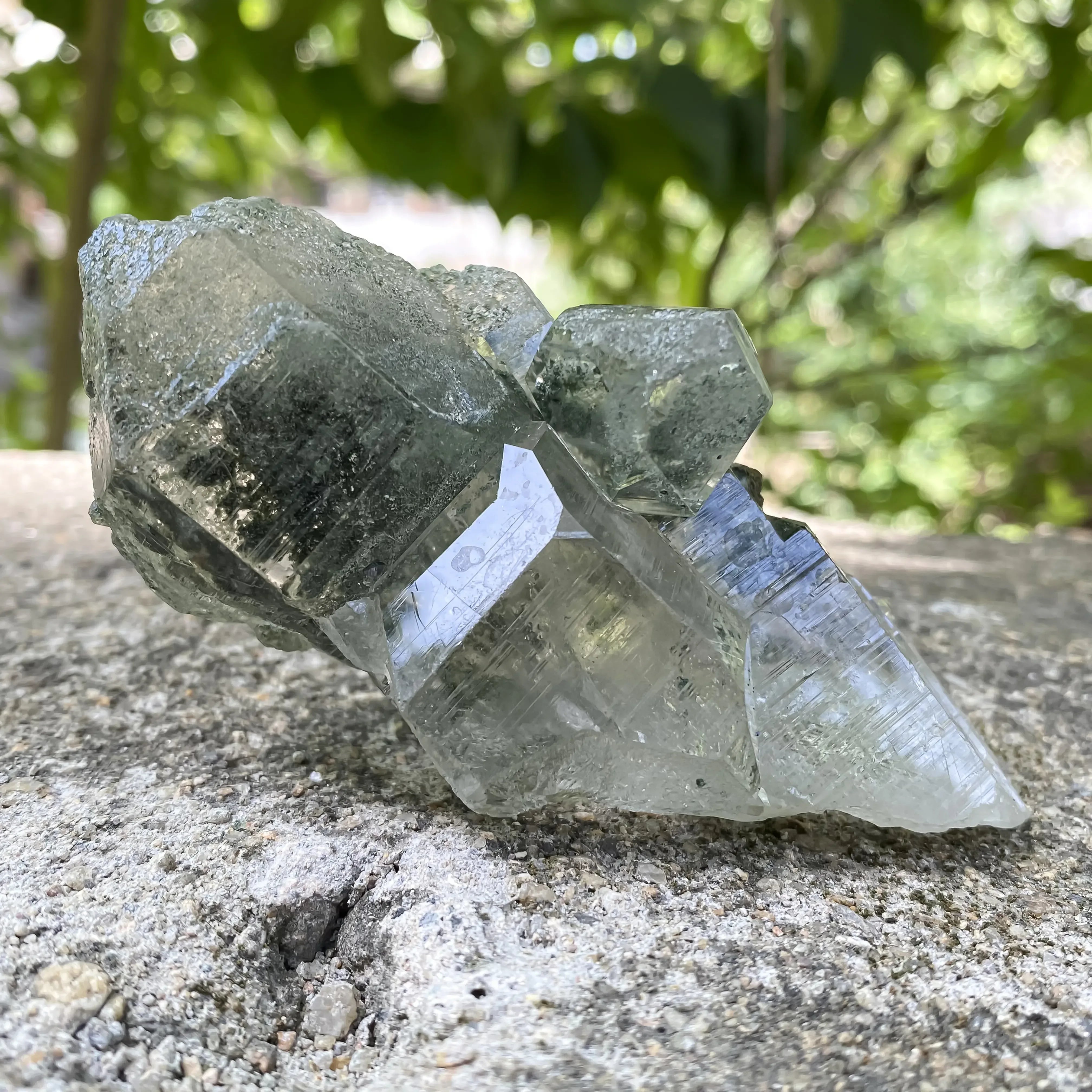 Large Natural Himalayan White Quartz Cluster 1400g Master Healer Himalayan Quartz