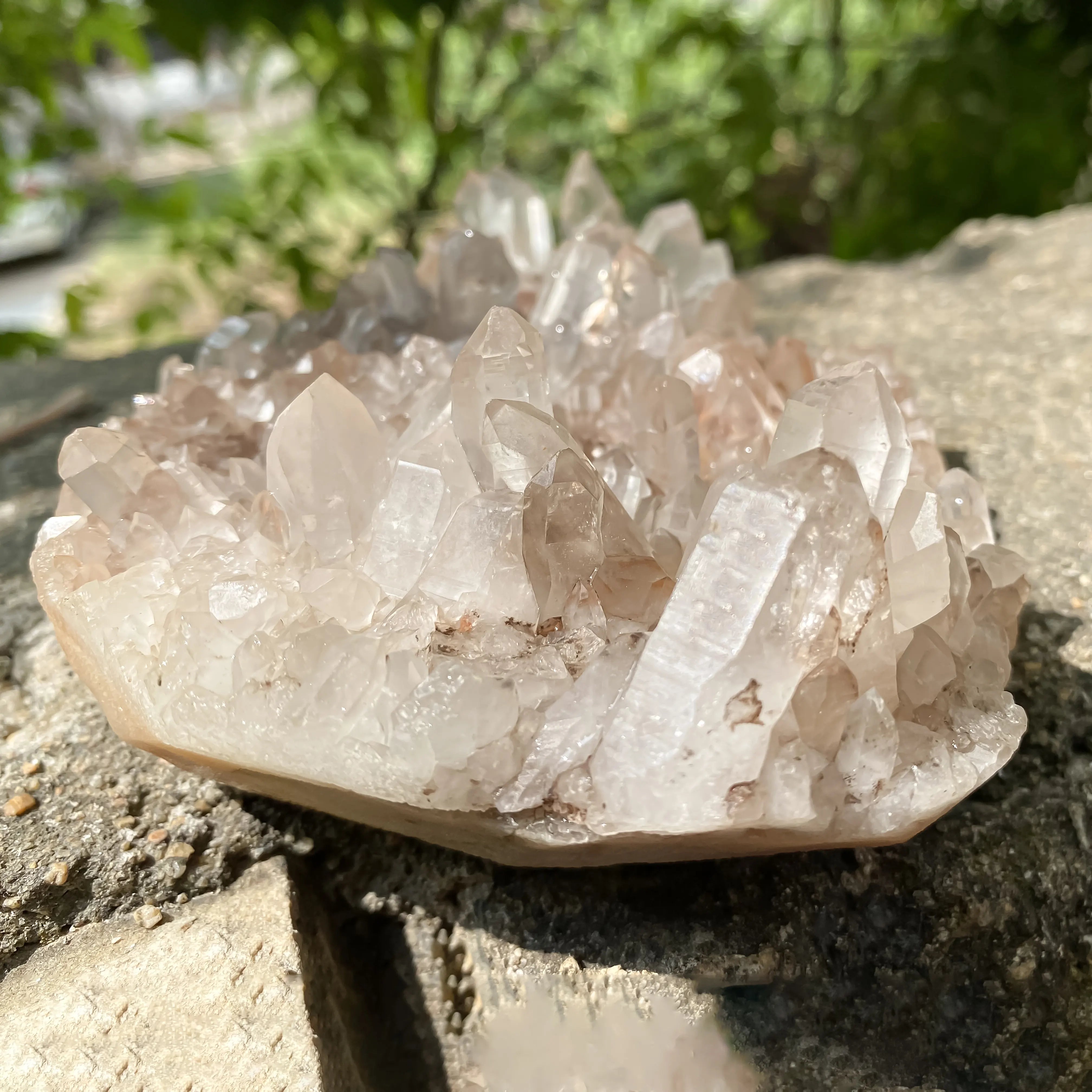 Natural Himalayan Pink Quartz Cluster 860g Eagle Shape Healing Crystal