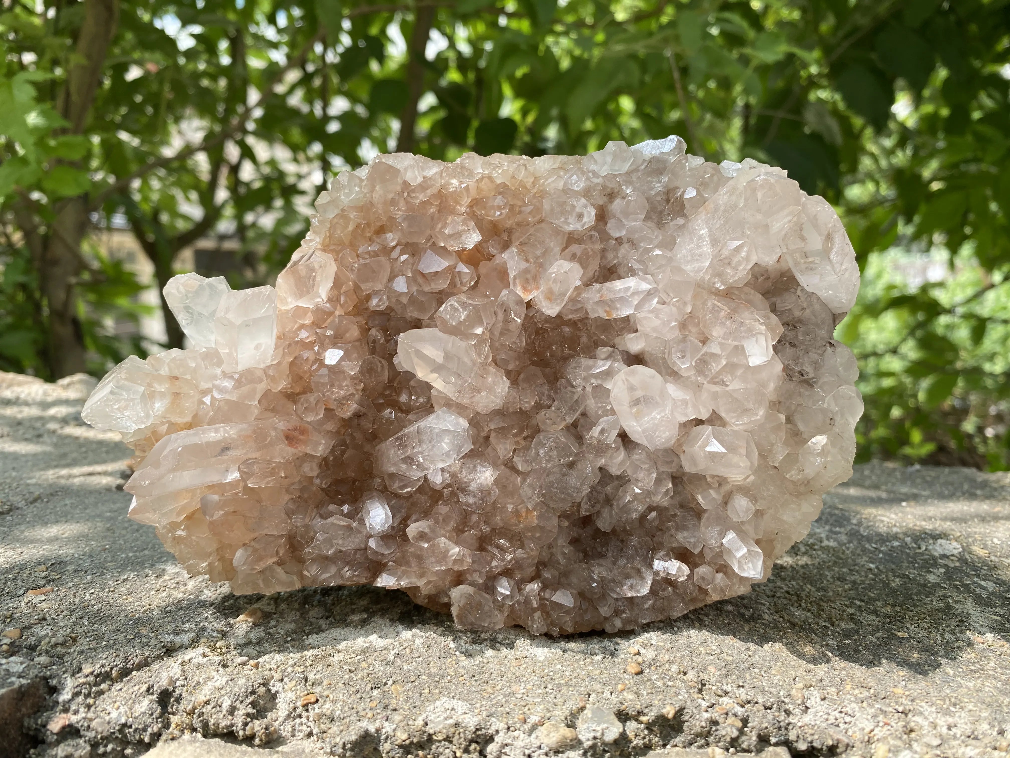 Natural Himalayan Pink Quartz Cluster 860g Eagle Shape Healing Crystal
