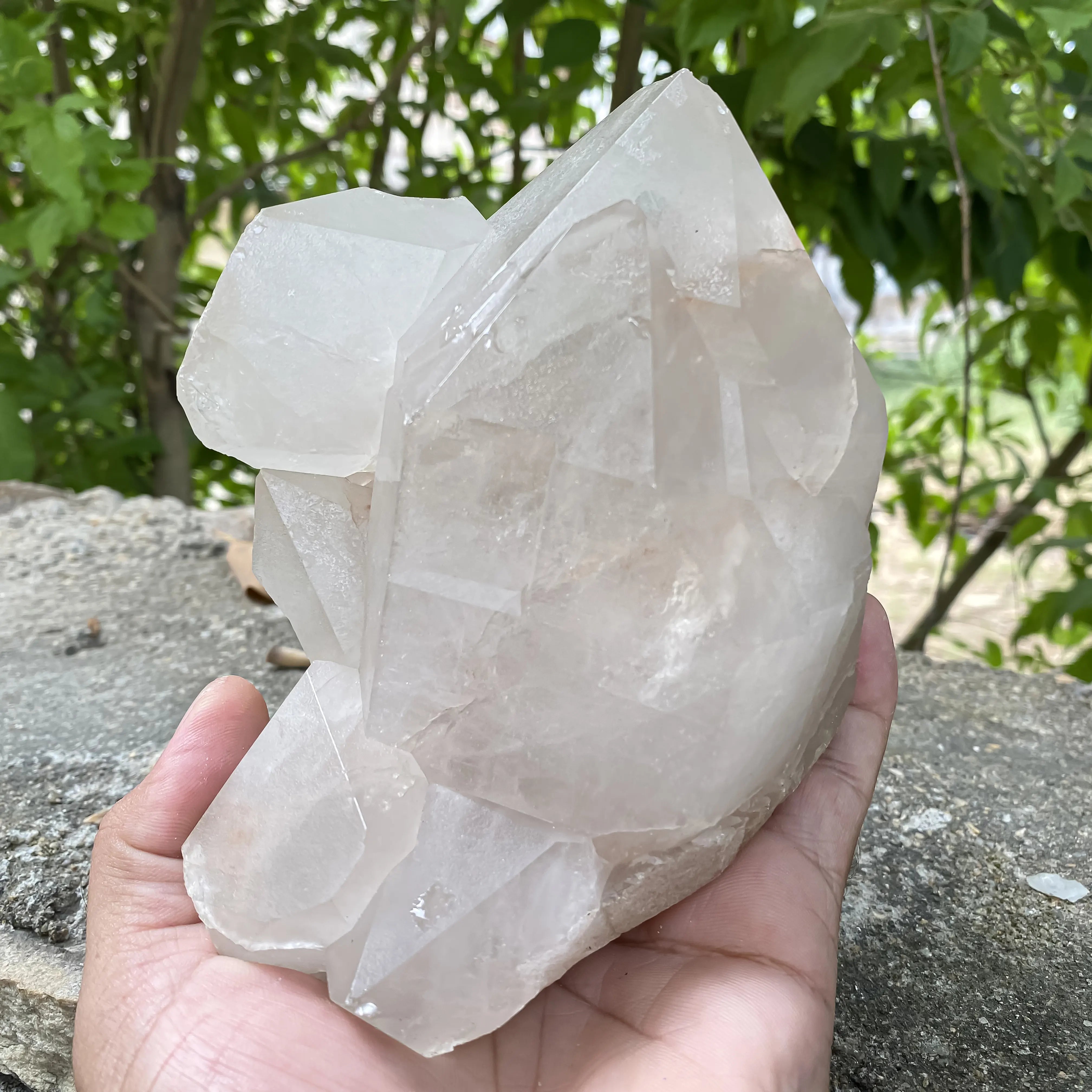 Natural Himalayan Smoky Quartz Skull Carving 1500g Healing Crystal