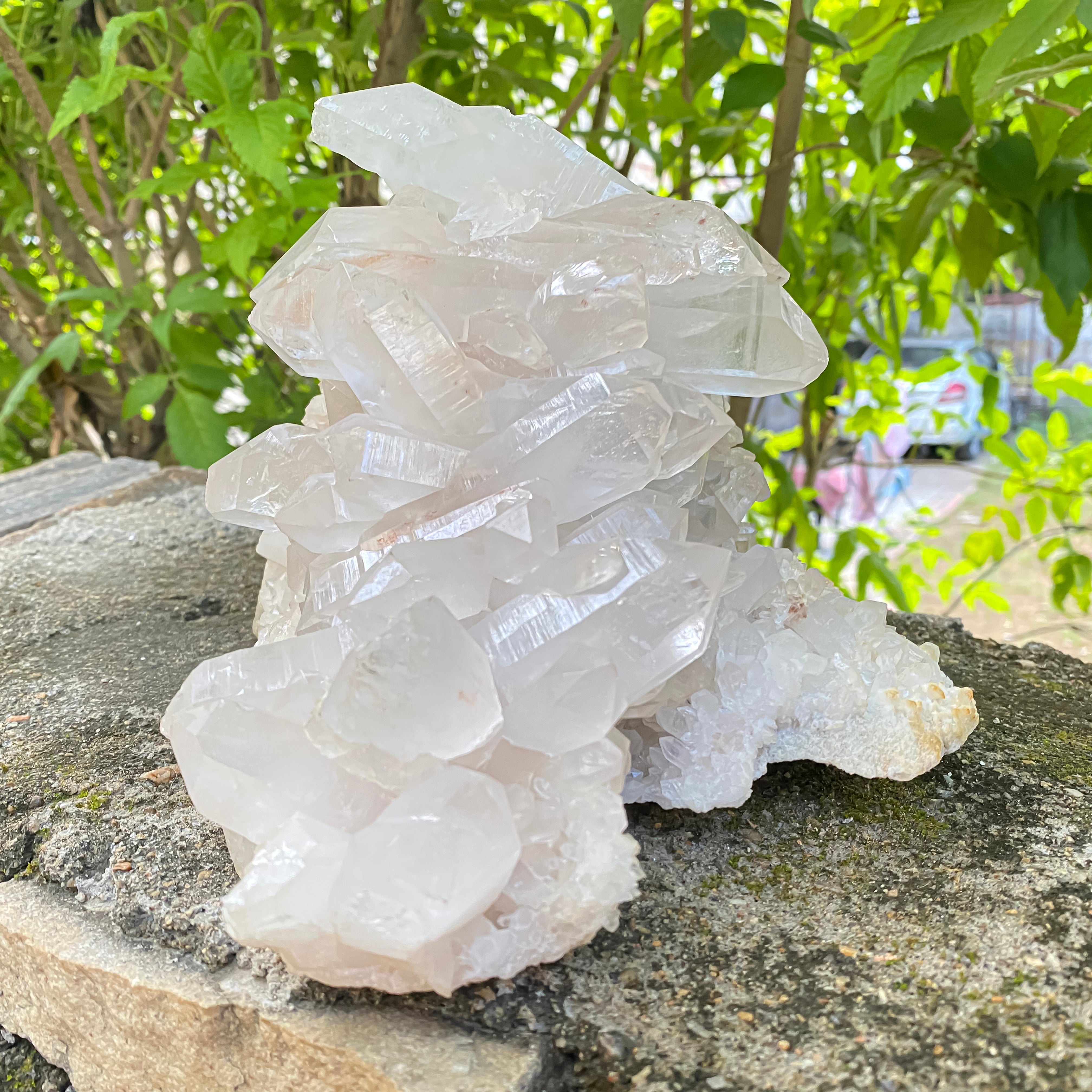 Natural Himalayan Pink Quartz Carving 3340g Healing Crystal