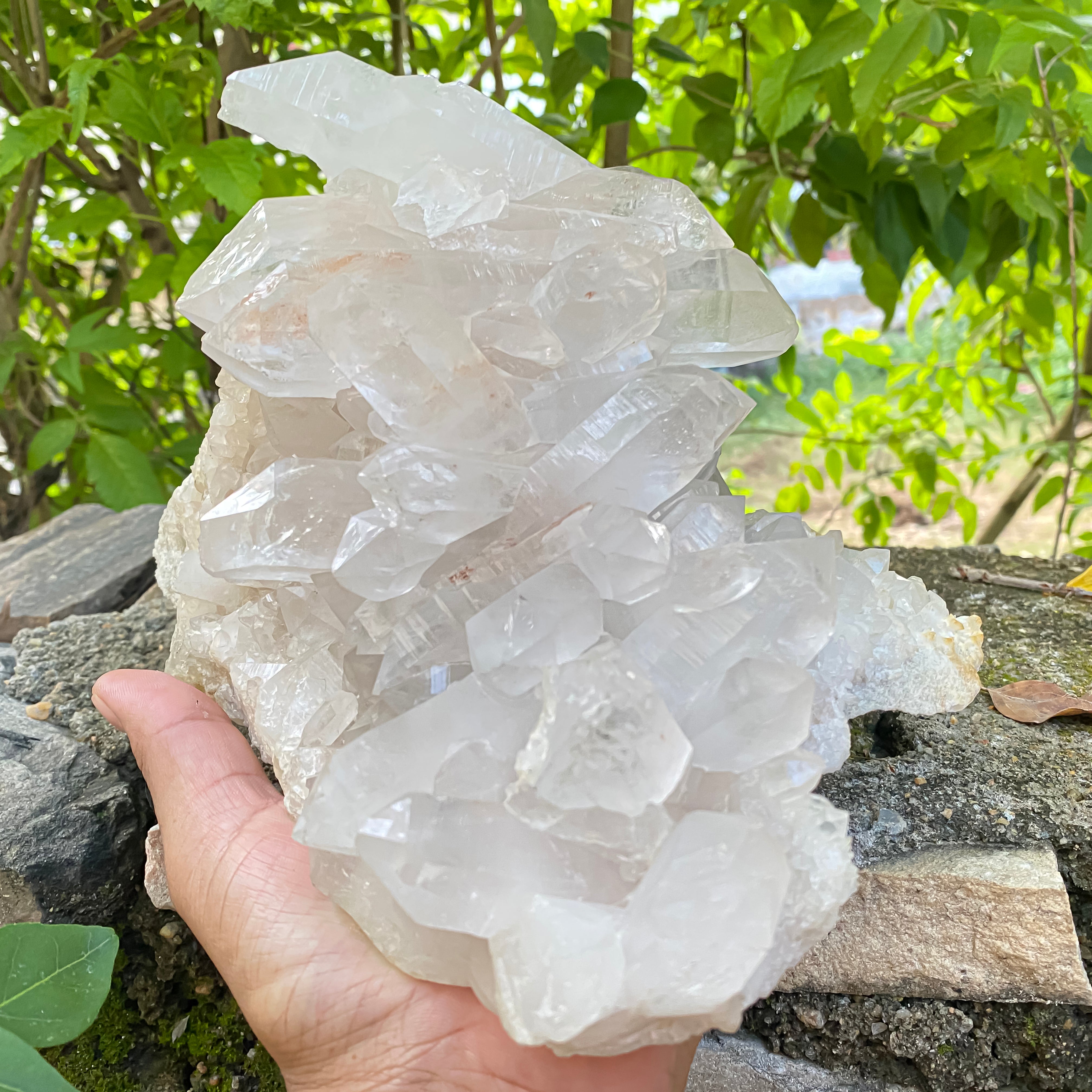 Natural Himalayan Pink Quartz Carving 3340g Healing Crystal