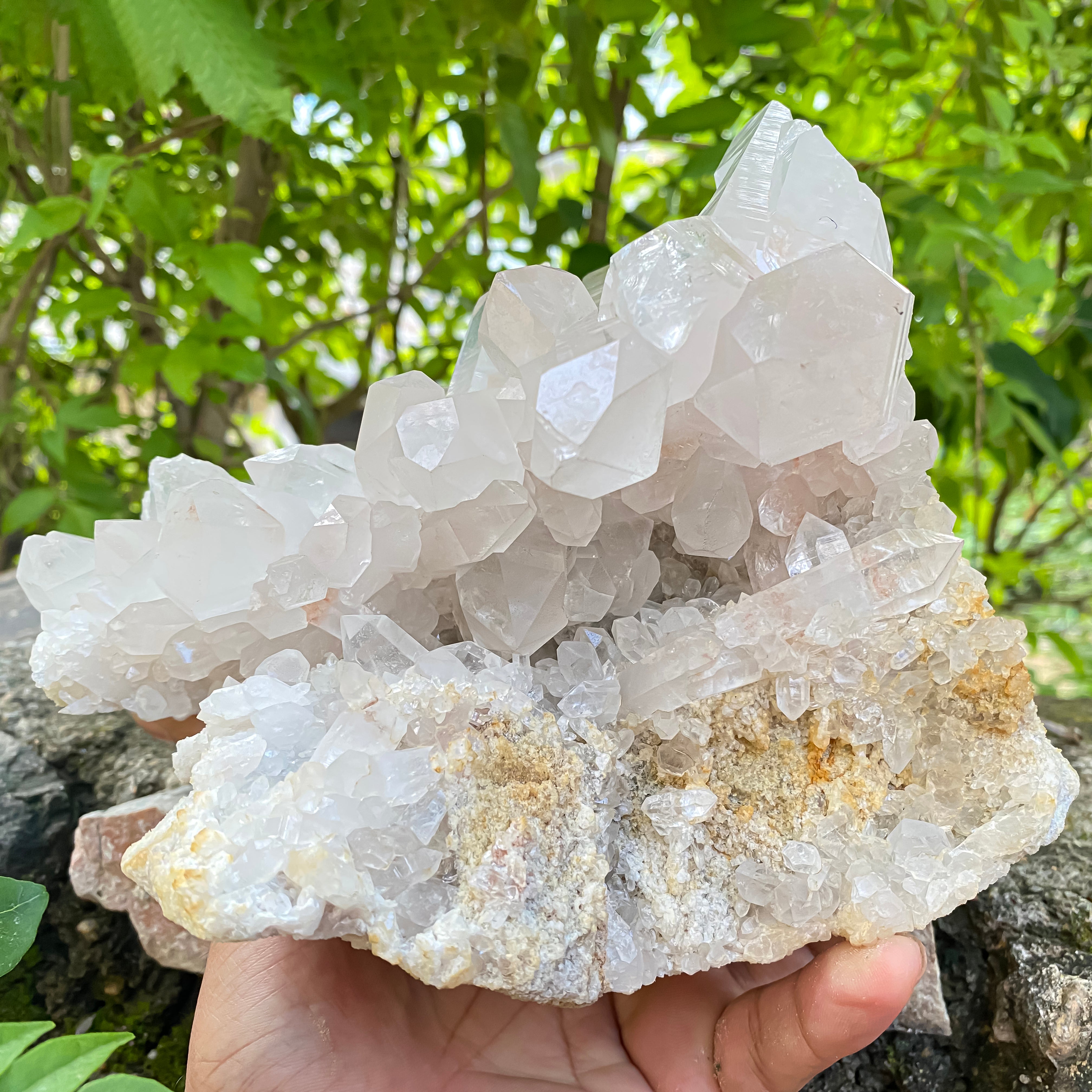 Natural Himalayan Pink Quartz Carving 3340g Healing Crystal