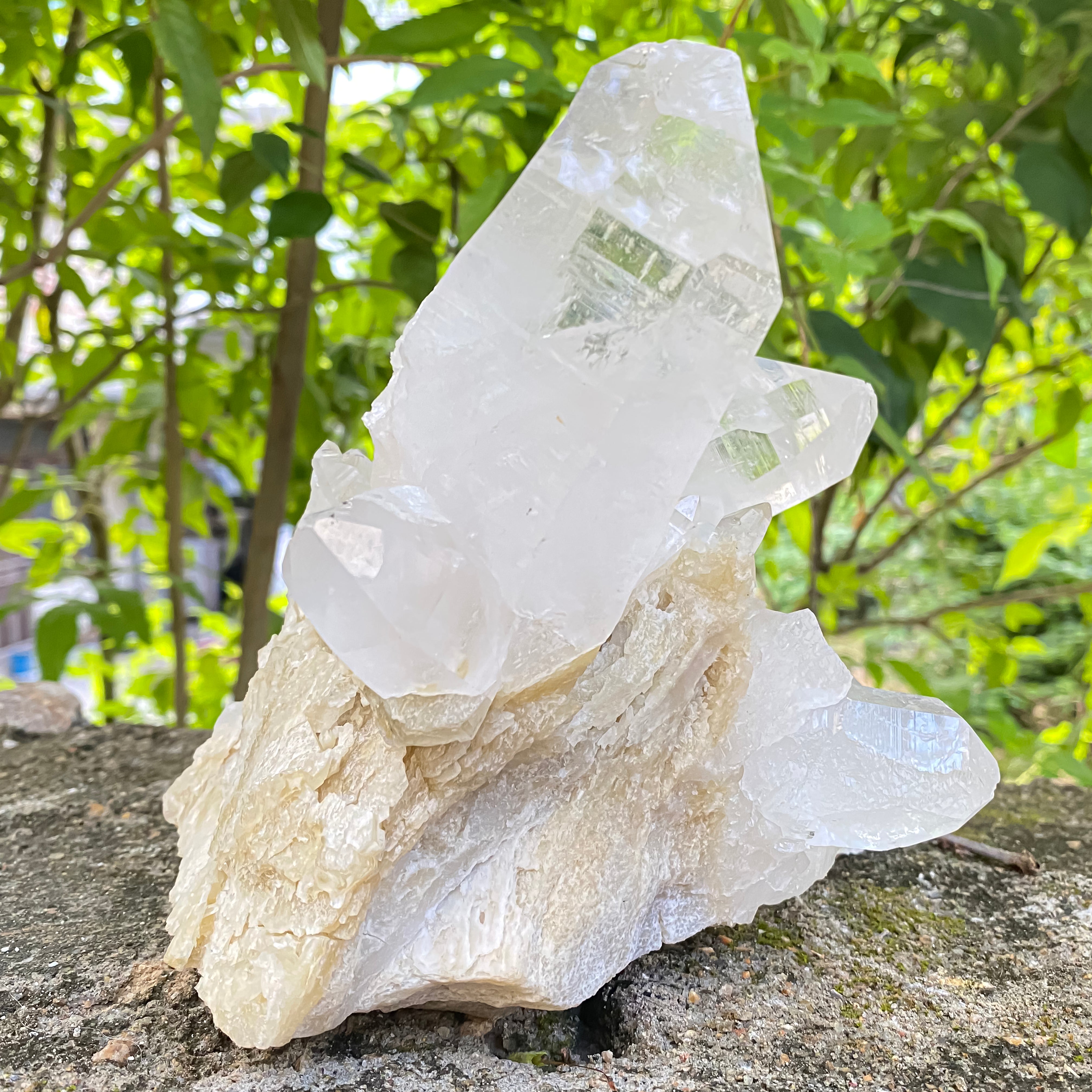 Natural Himalayan White Quartz Cluster 2770g Healing Crystal