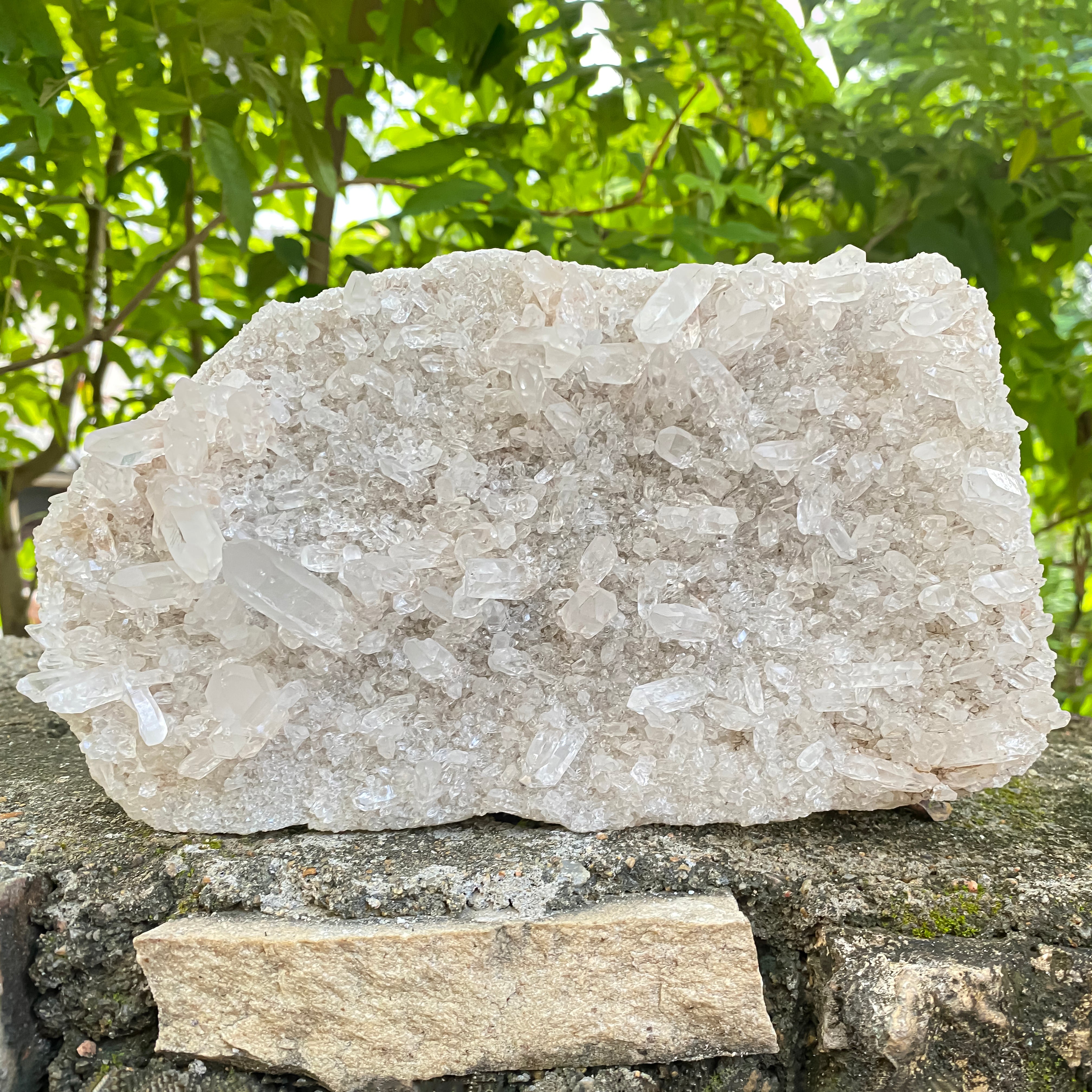Natural Himalayan White Quartz Cluster 1750g Healing Crystal