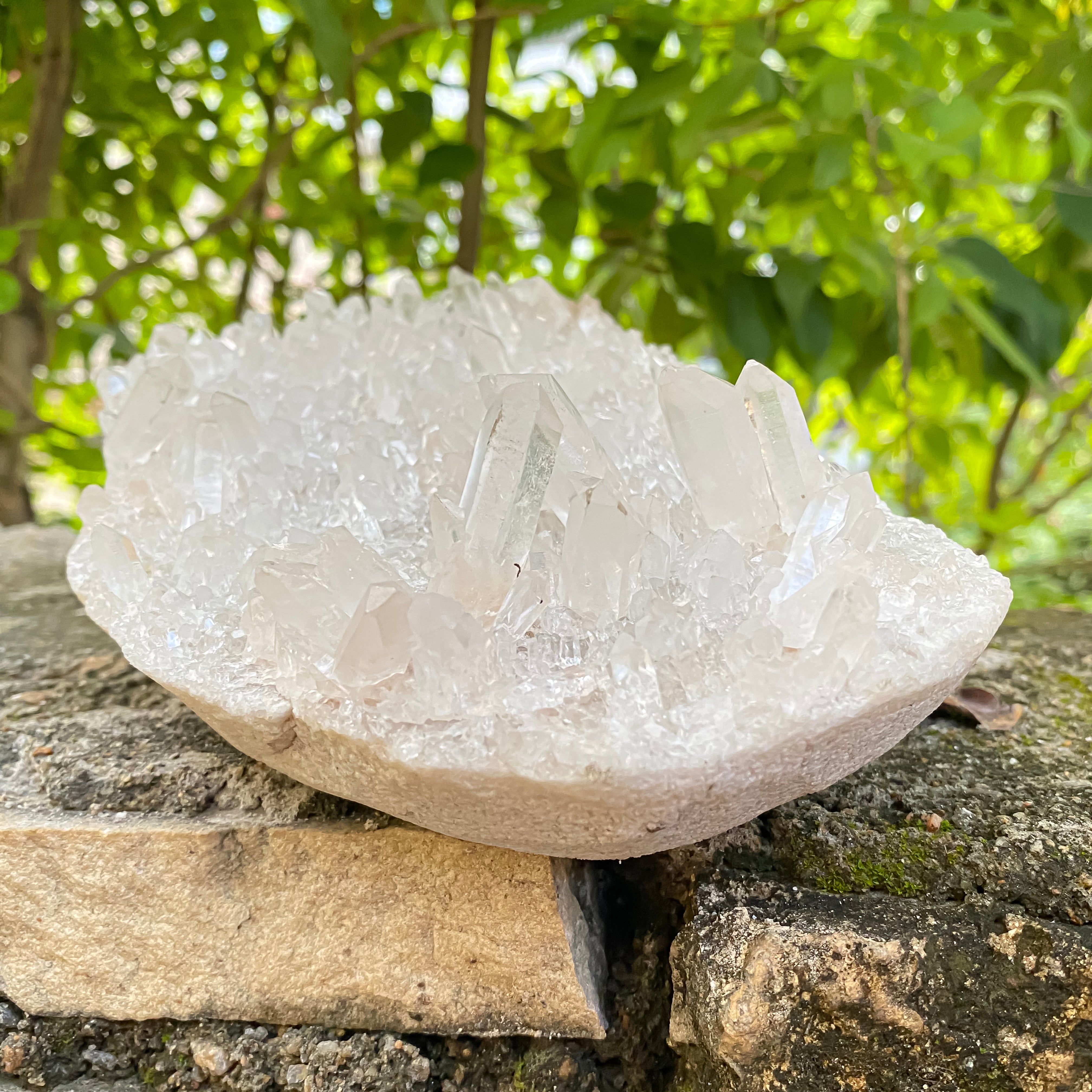 Natural Himalayan White Quartz Cluster 1750g Healing Crystal