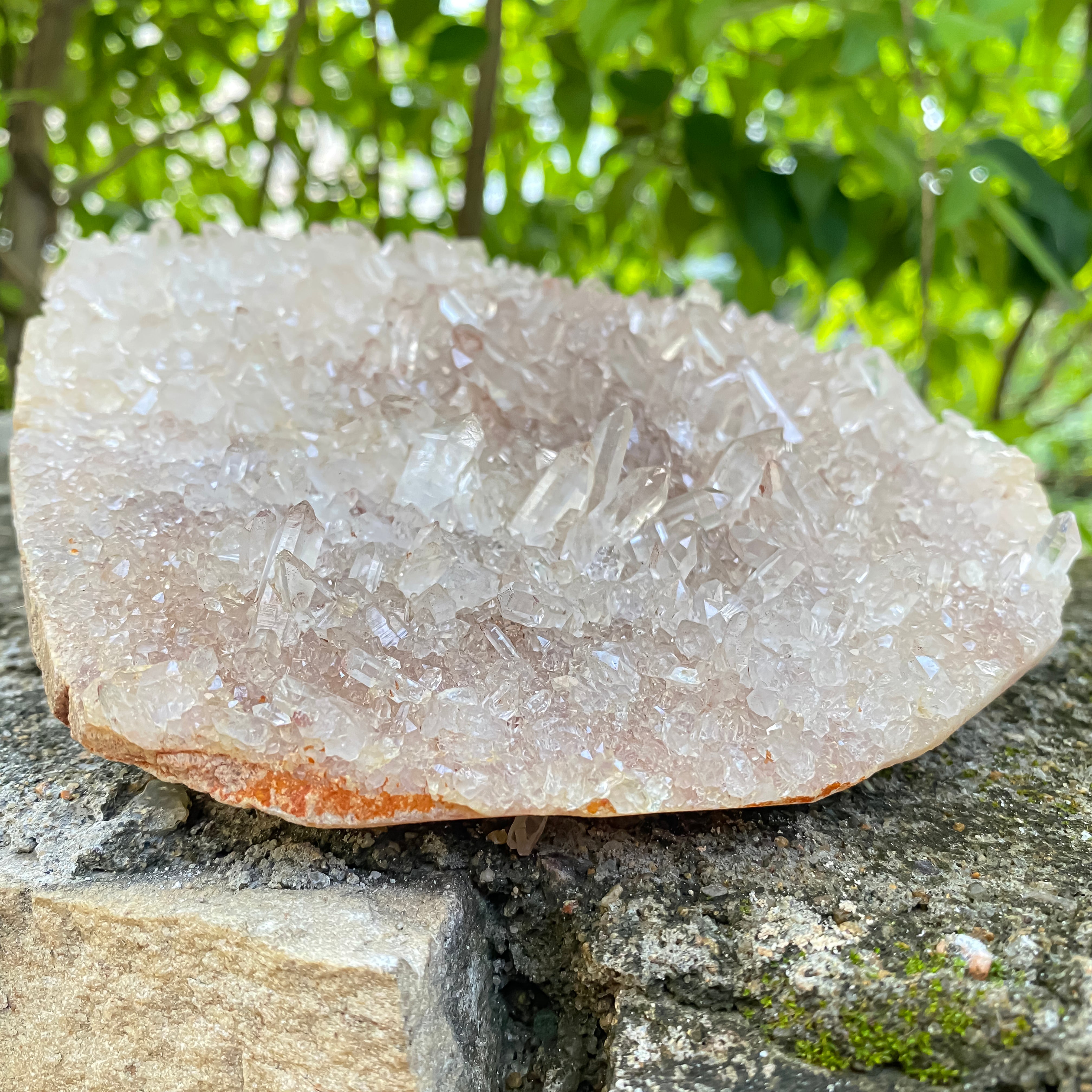 Natural Himalayan Pink Quartz Freeform 820g Healing Crystal