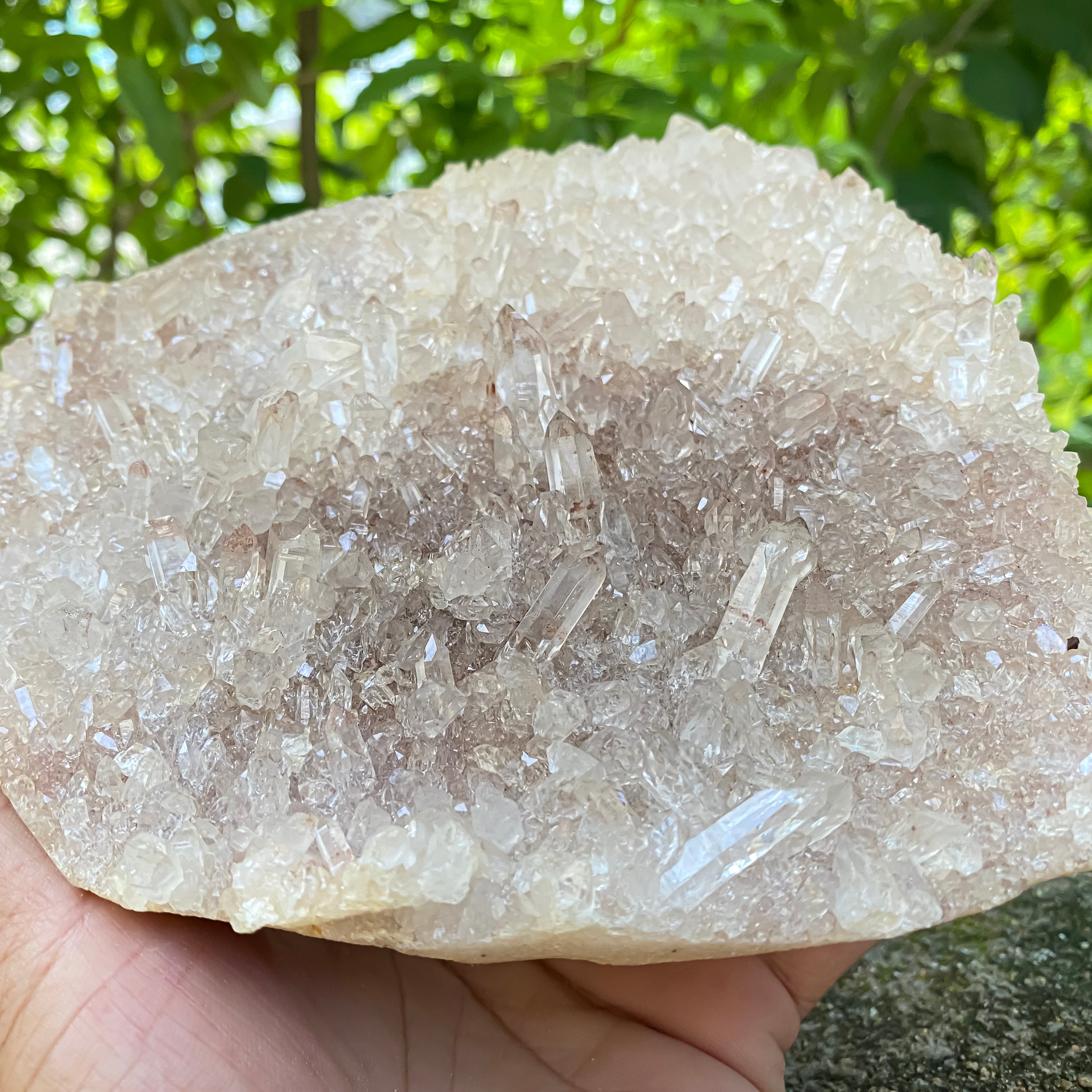 Natural Himalayan Pink Quartz Freeform 820g Healing Crystal