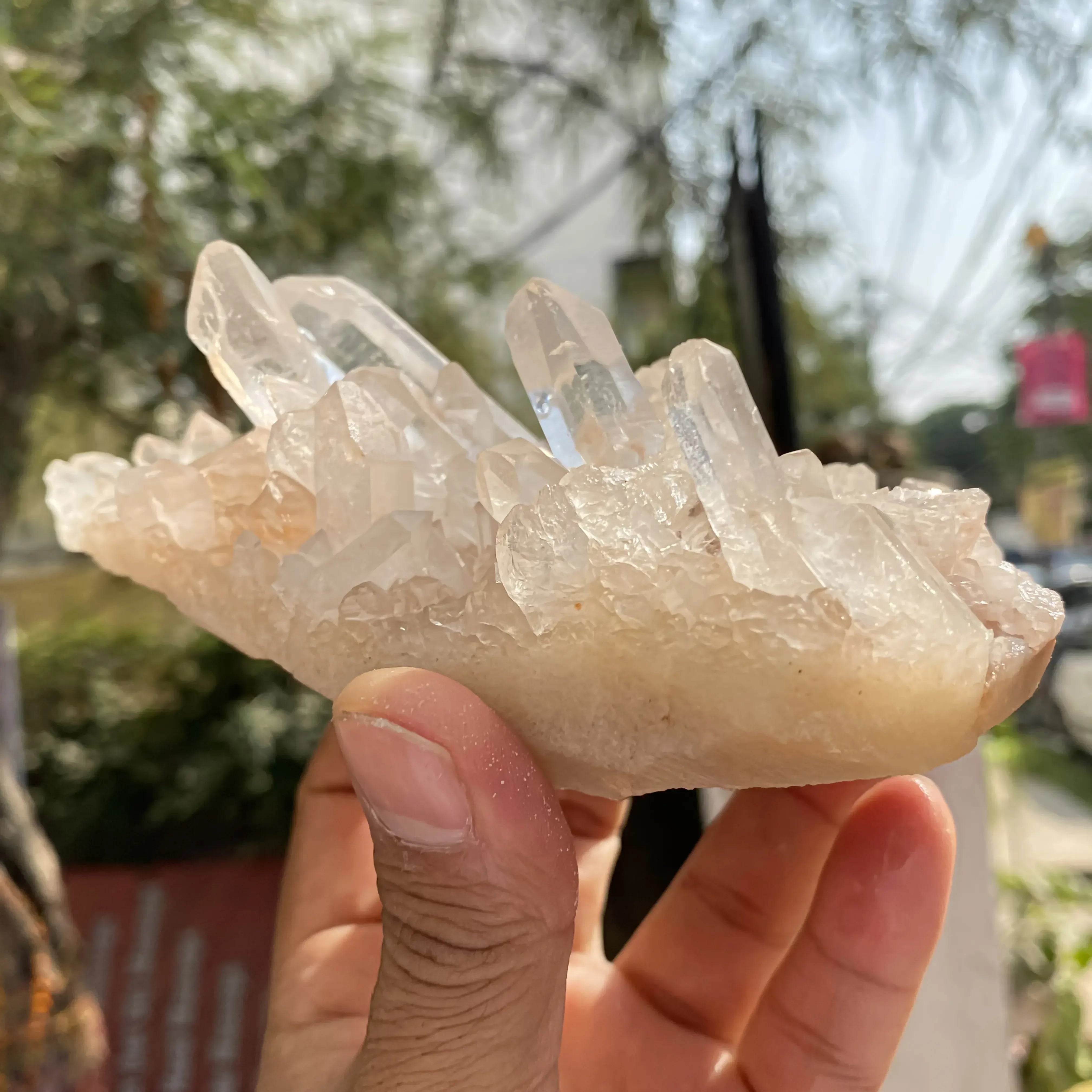 Natural Pink Quartz Cluster 450g Himalayan Quartz