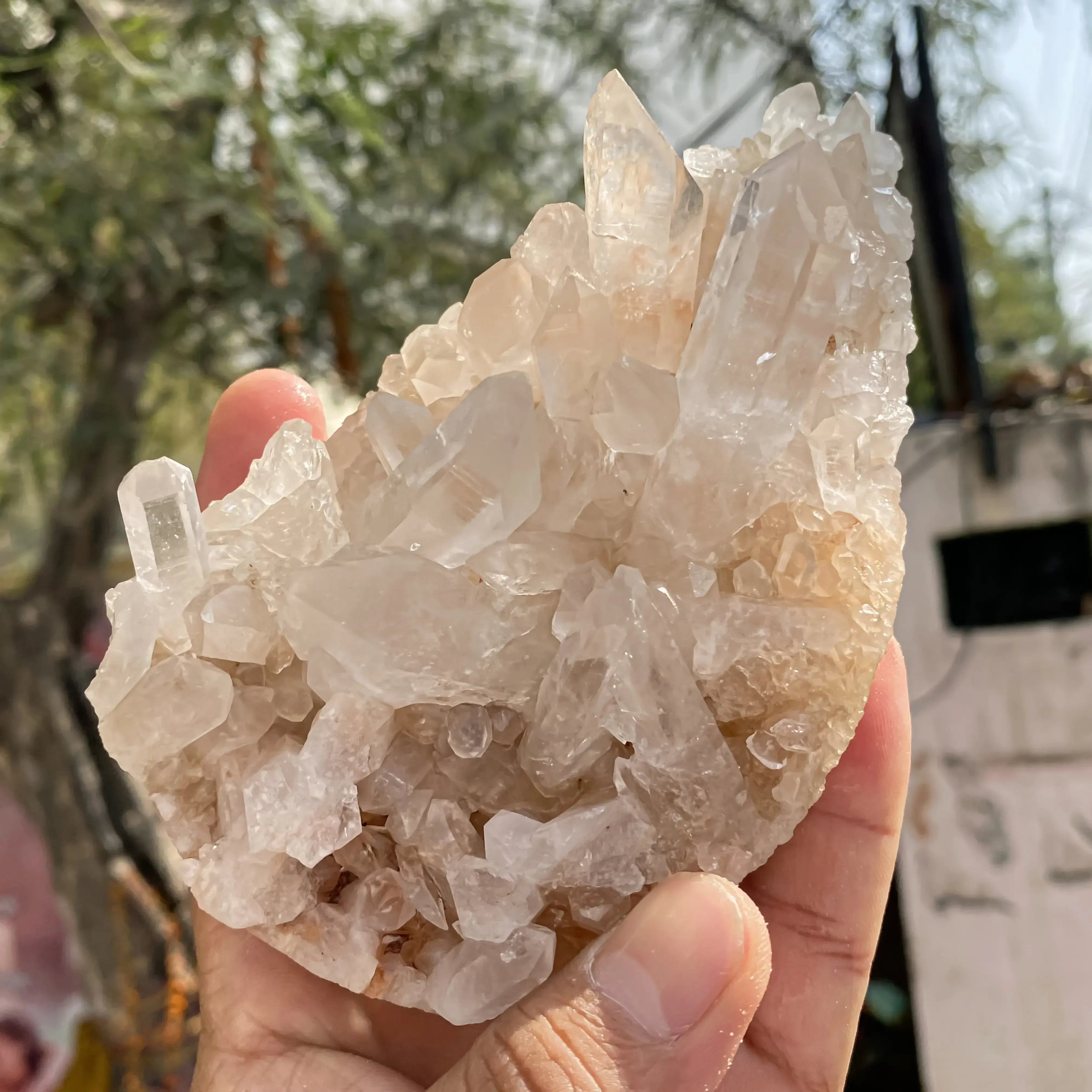 Natural Pink Quartz Cluster 450g Himalayan Quartz