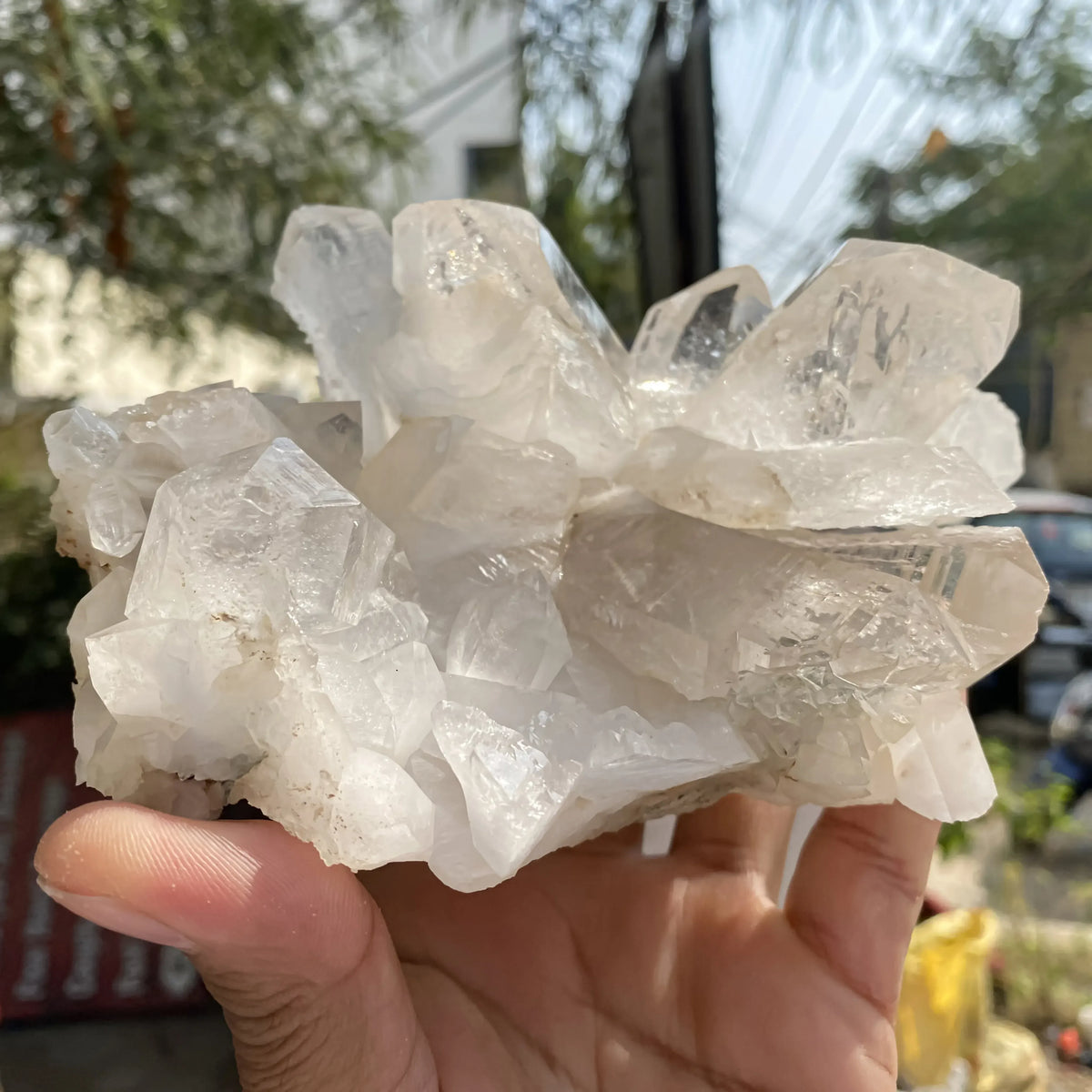 Natural White Quartz Cluster 1160g Himalayan Quartz
