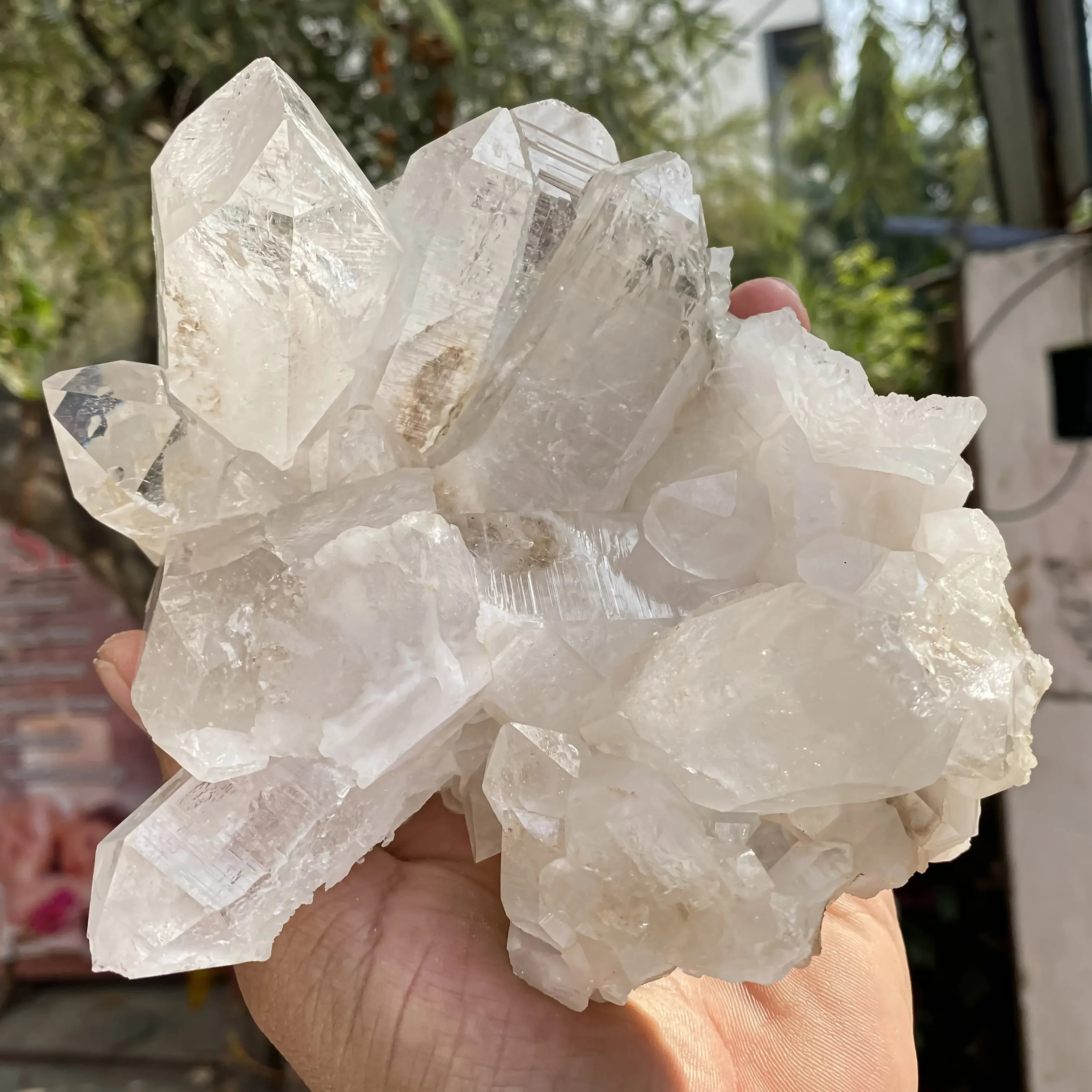Natural White Quartz Cluster 1160g Himalayan Quartz