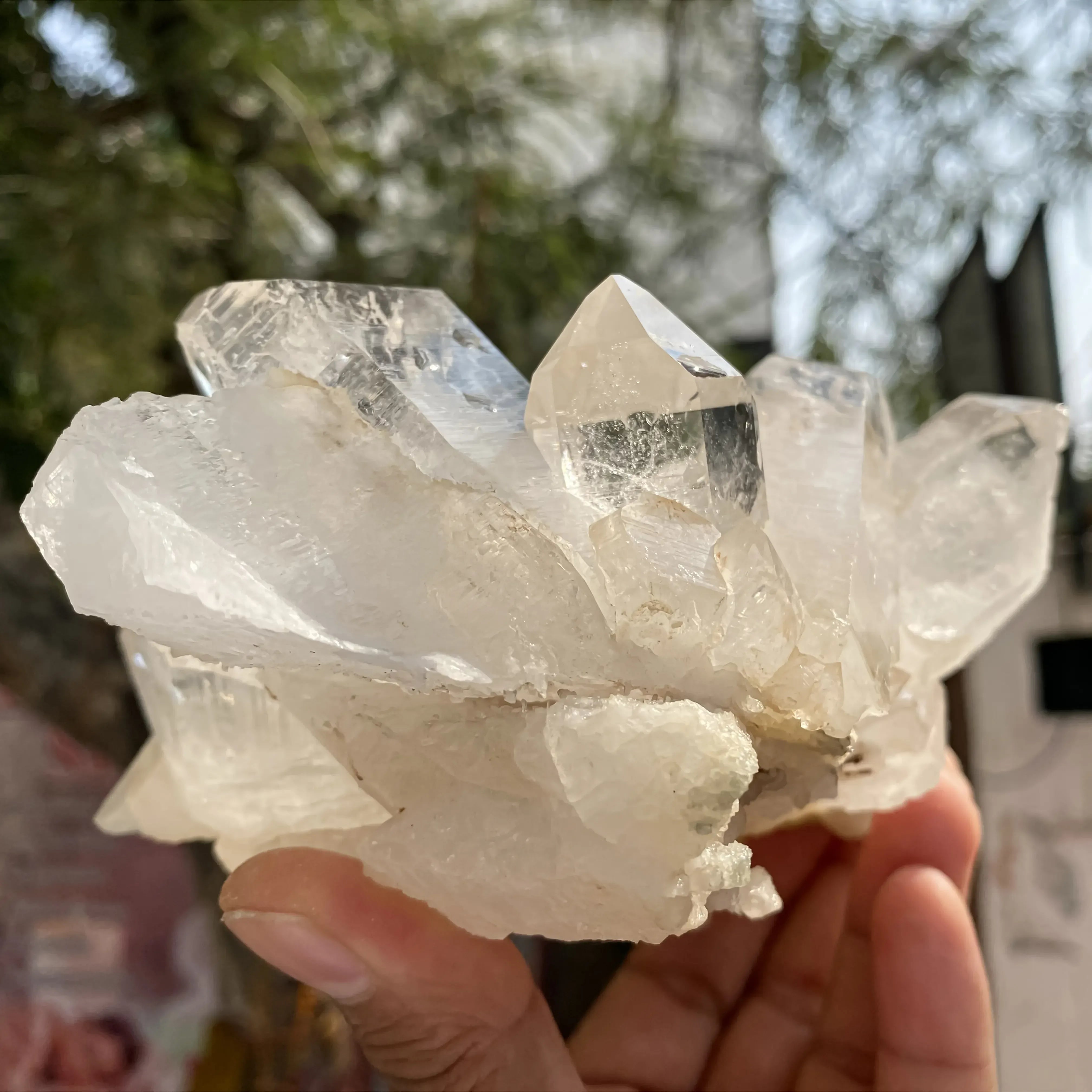 Natural White Quartz Cluster 1160g Himalayan Quartz